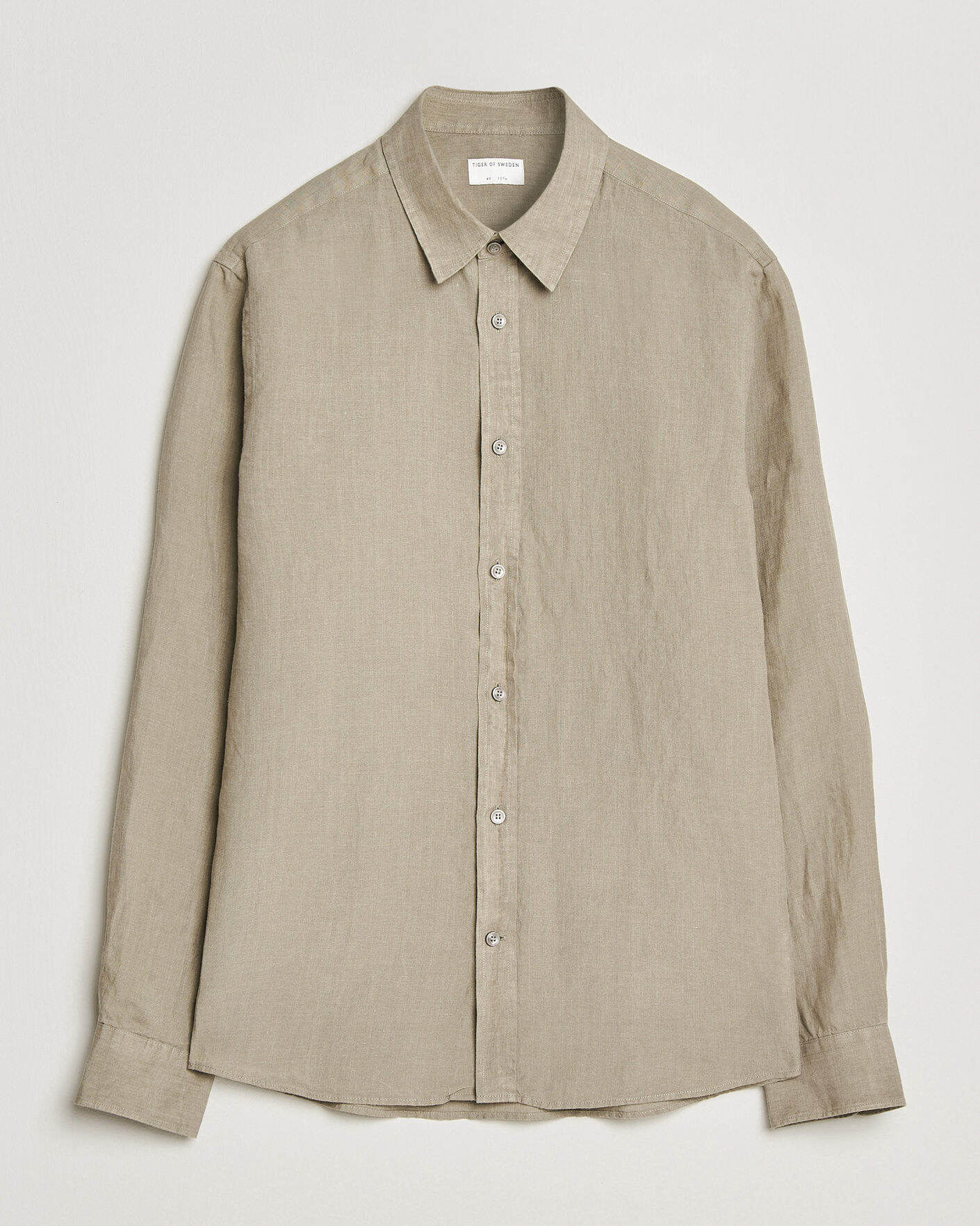 Heren | Overhemden | Tiger of Sweden | Spenser Linen Shirt Mole