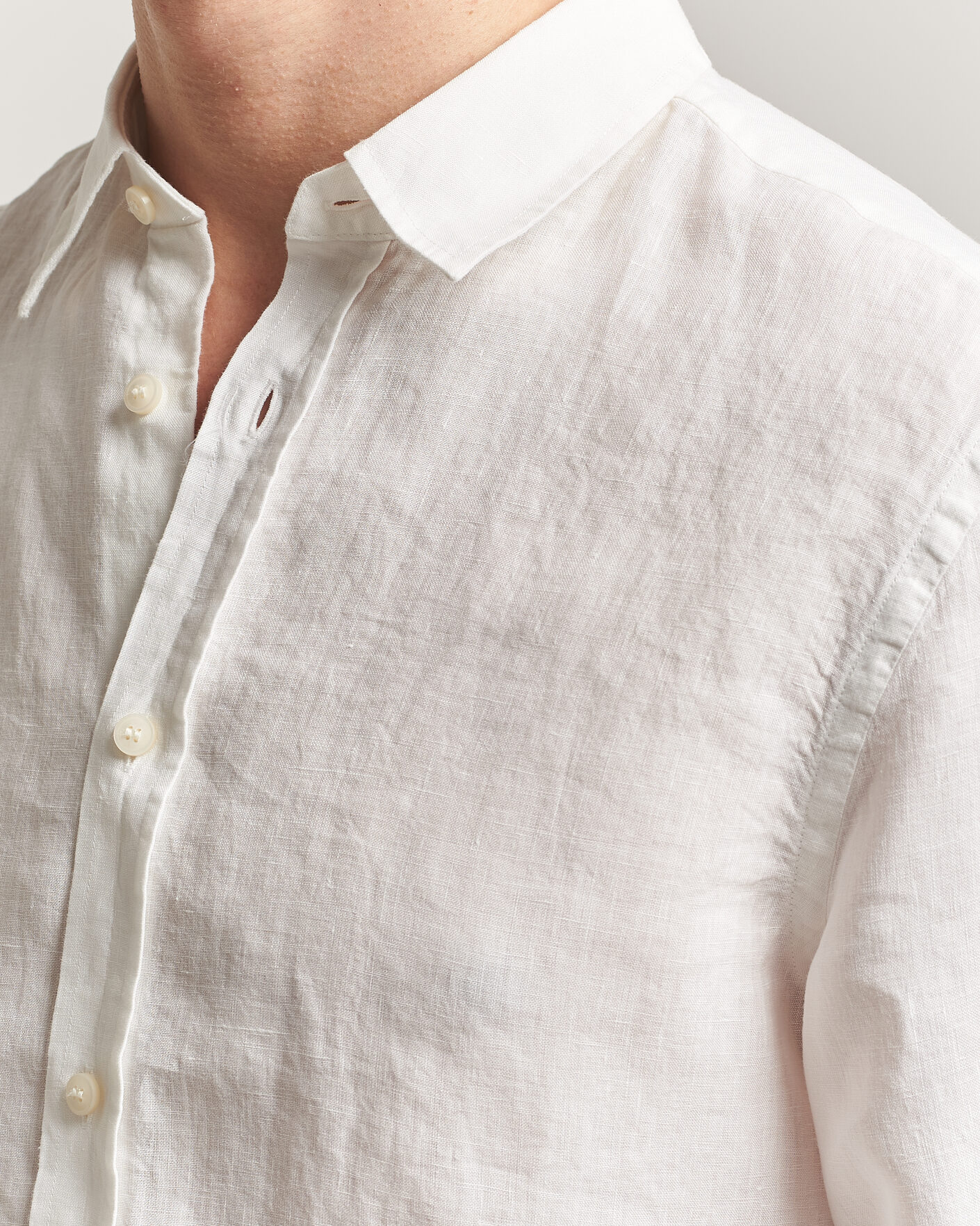 Heren | Overhemden | Tiger of Sweden | Spenser Linen Shirt Off White
