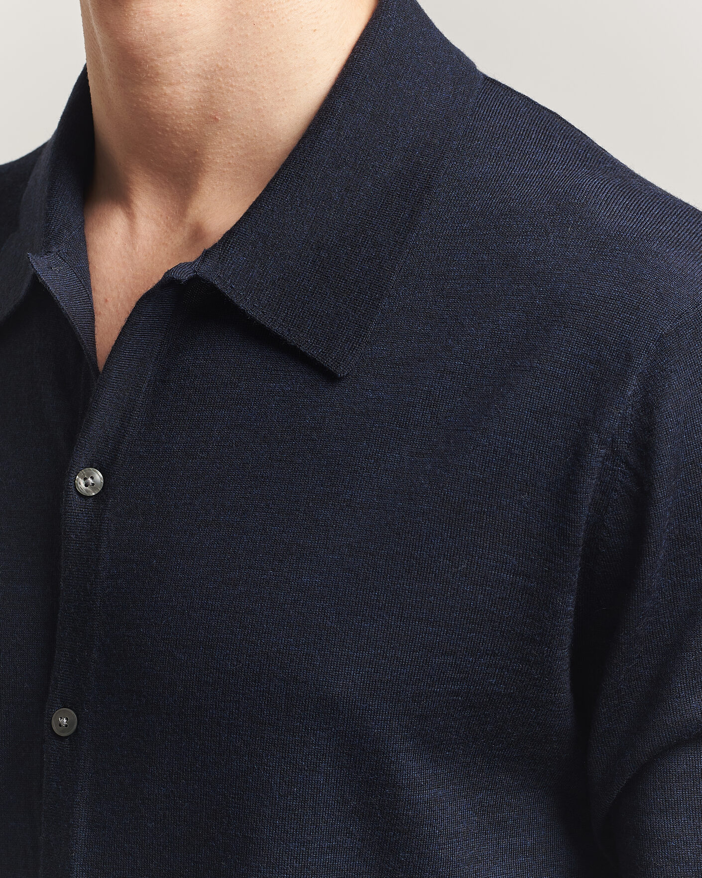 Heren | Truien | Tiger of Sweden | Verklin Merino Knitted Cardigan Light Ink