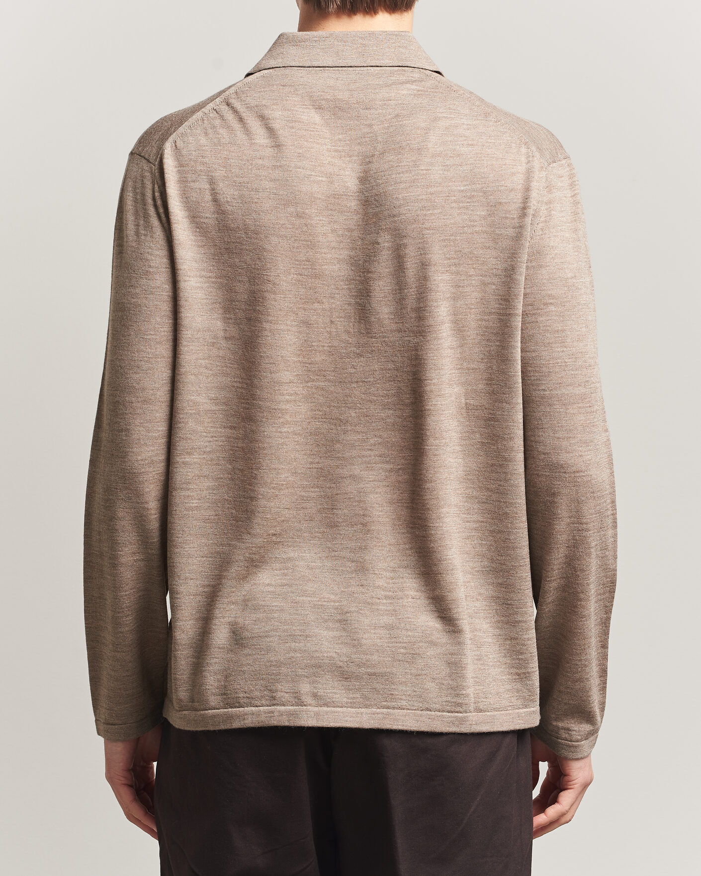 Heren | Truien | Tiger of Sweden | Verklin Merino Knitted Cardigan Beige Melange