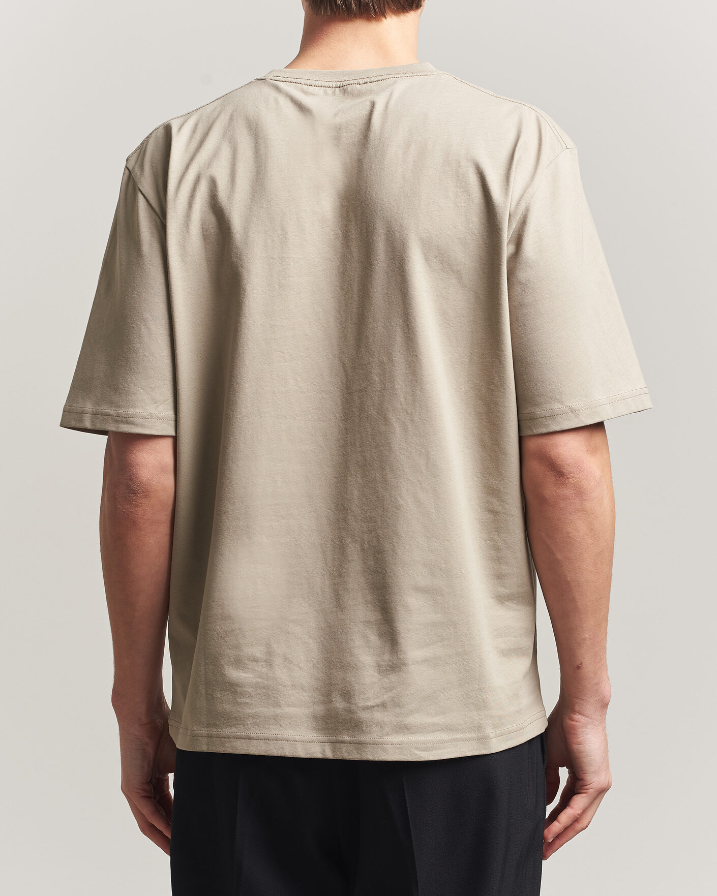 Heren | T-shirts | Tiger of Sweden | Pro Logo Crew Neck T-Shirt Artichoke Grey