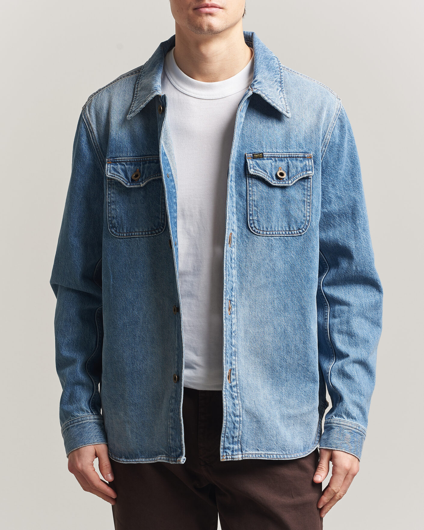 Heren | Jassen | Tiger of Sweden | Get Denim Jacket Light Blue