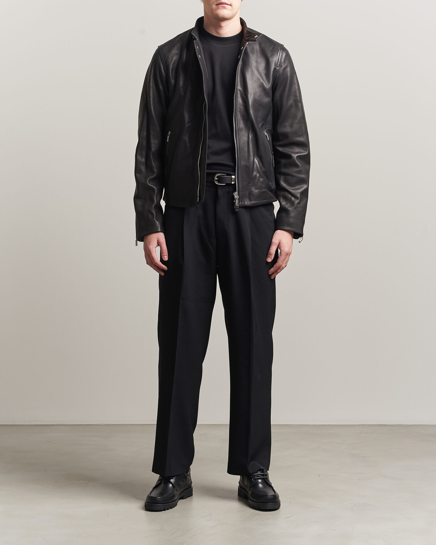 Heren | Jassen | Tiger of Sweden | Reier Leather Jacket Black