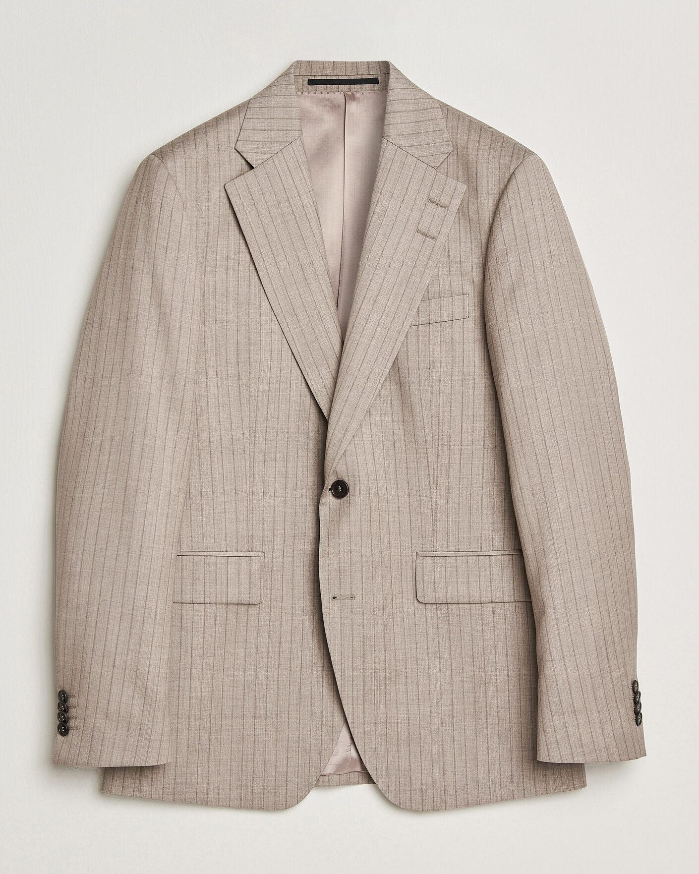 Heren | Blazers | Tiger of Sweden | Ease Wool Pinstriped Blazer Clay