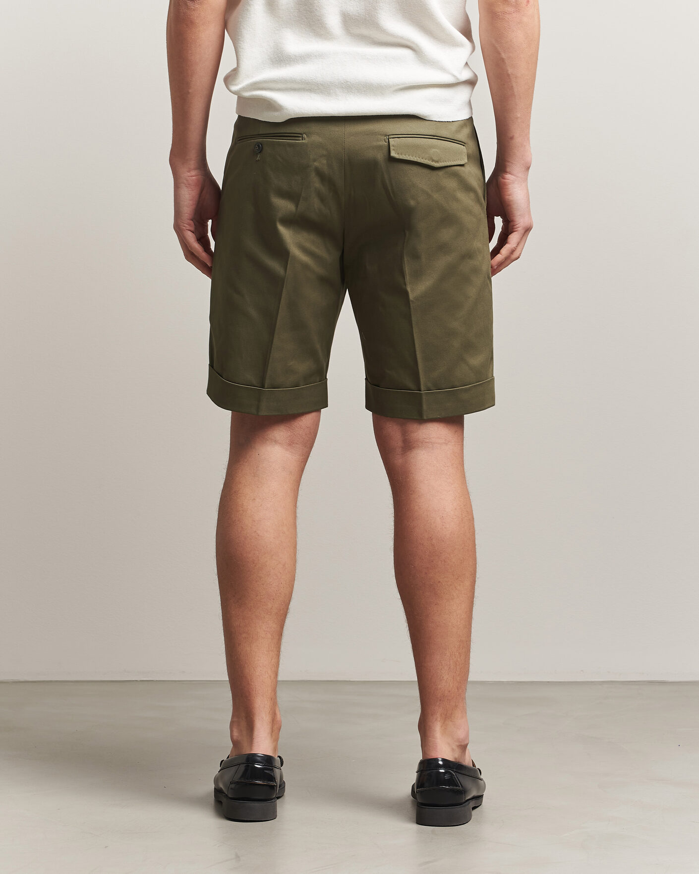 Heren | Korte broek | Tiger of Sweden | Tenut Cotton Chino Shorts Kalamata Green