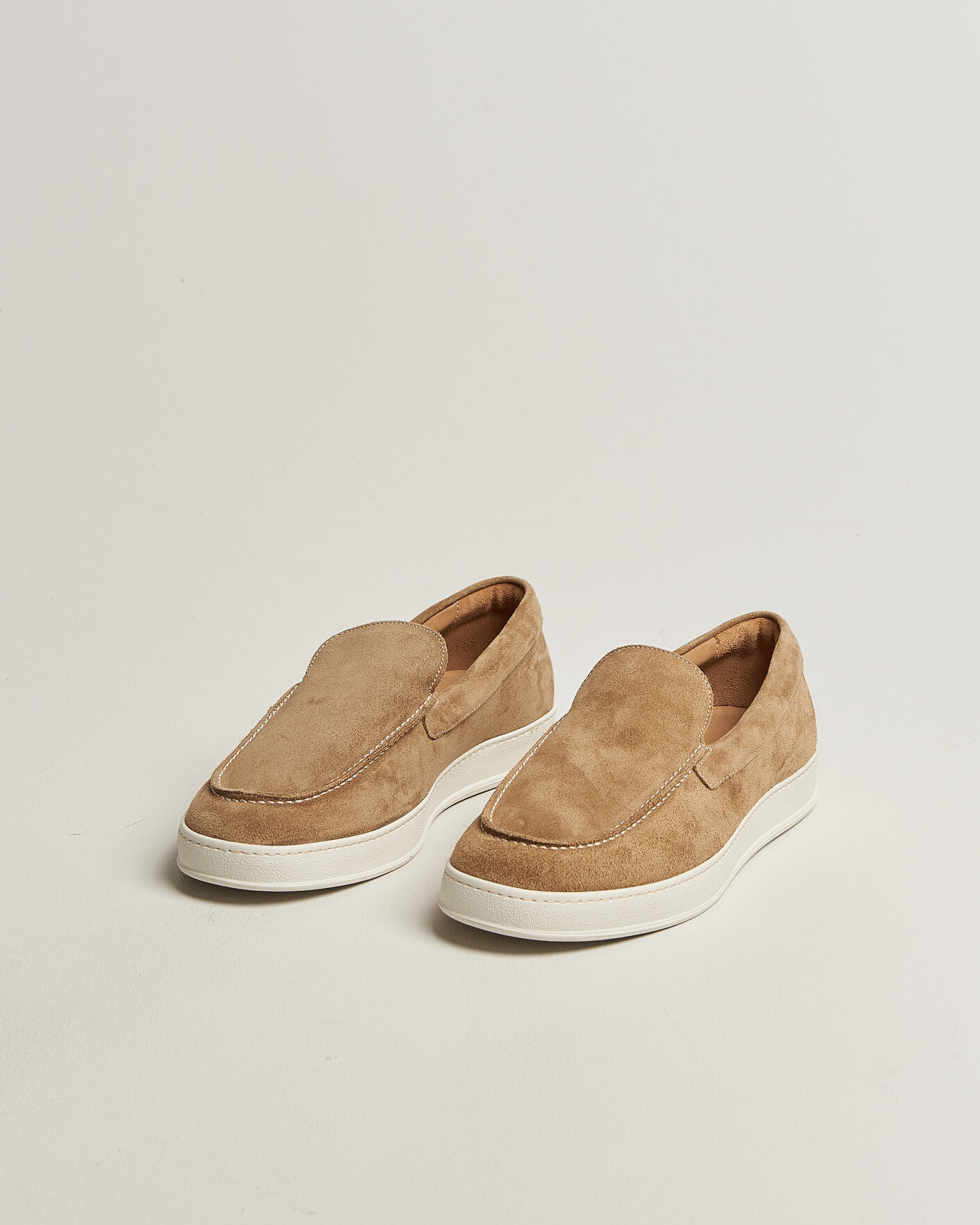 Heren | Instappers | Tiger of Sweden | Remis Suede Loafer Umber Brown