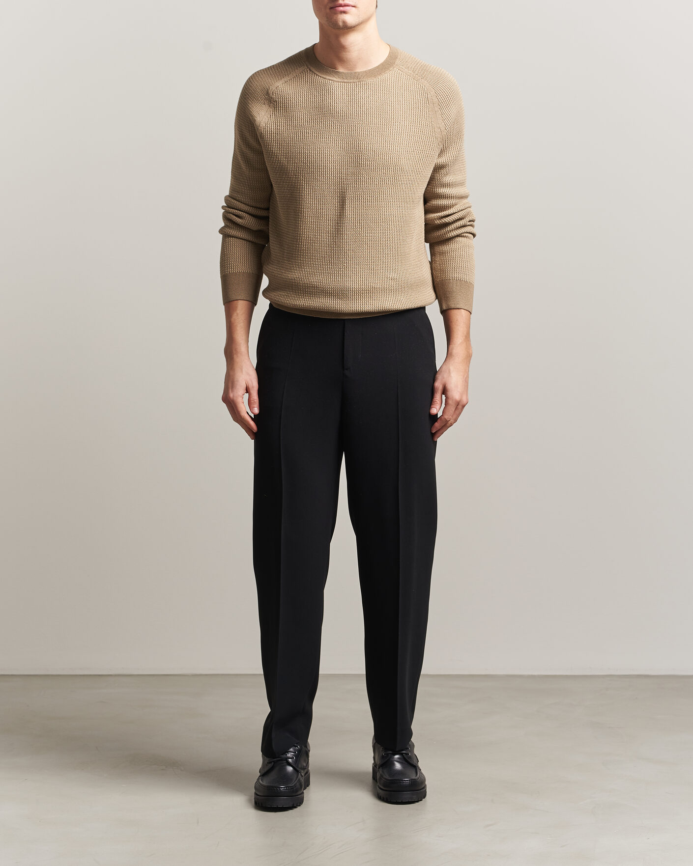 Heren | Truien | Tiger of Sweden | Martin Knitted Sweater Umber Brown