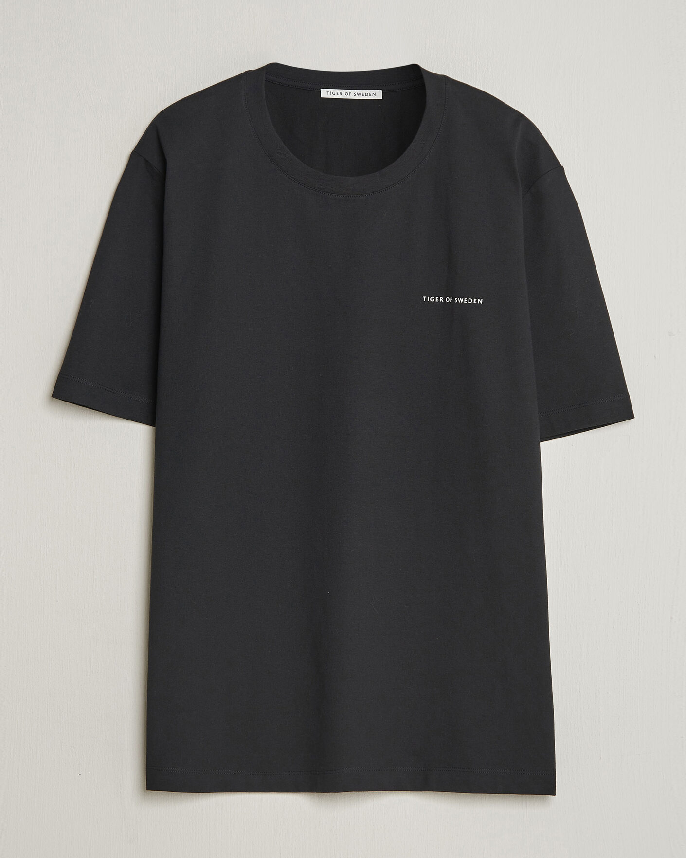 Heren | T-shirts | Tiger of Sweden | Pro Cotton Logo T-Shirt Black