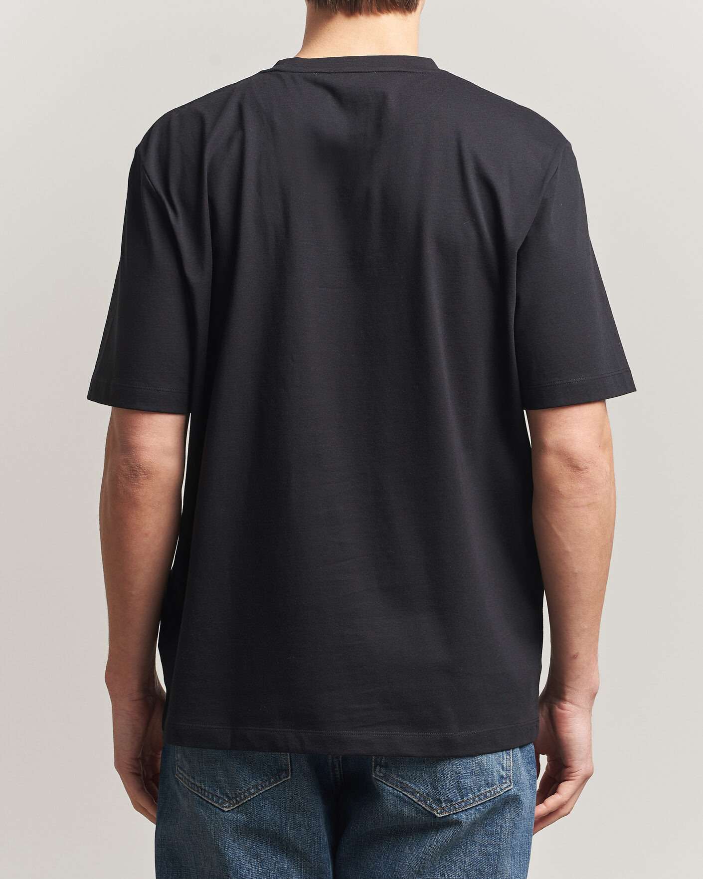 Heren | T-shirts | Tiger of Sweden | Pro Cotton Logo T-Shirt Black
