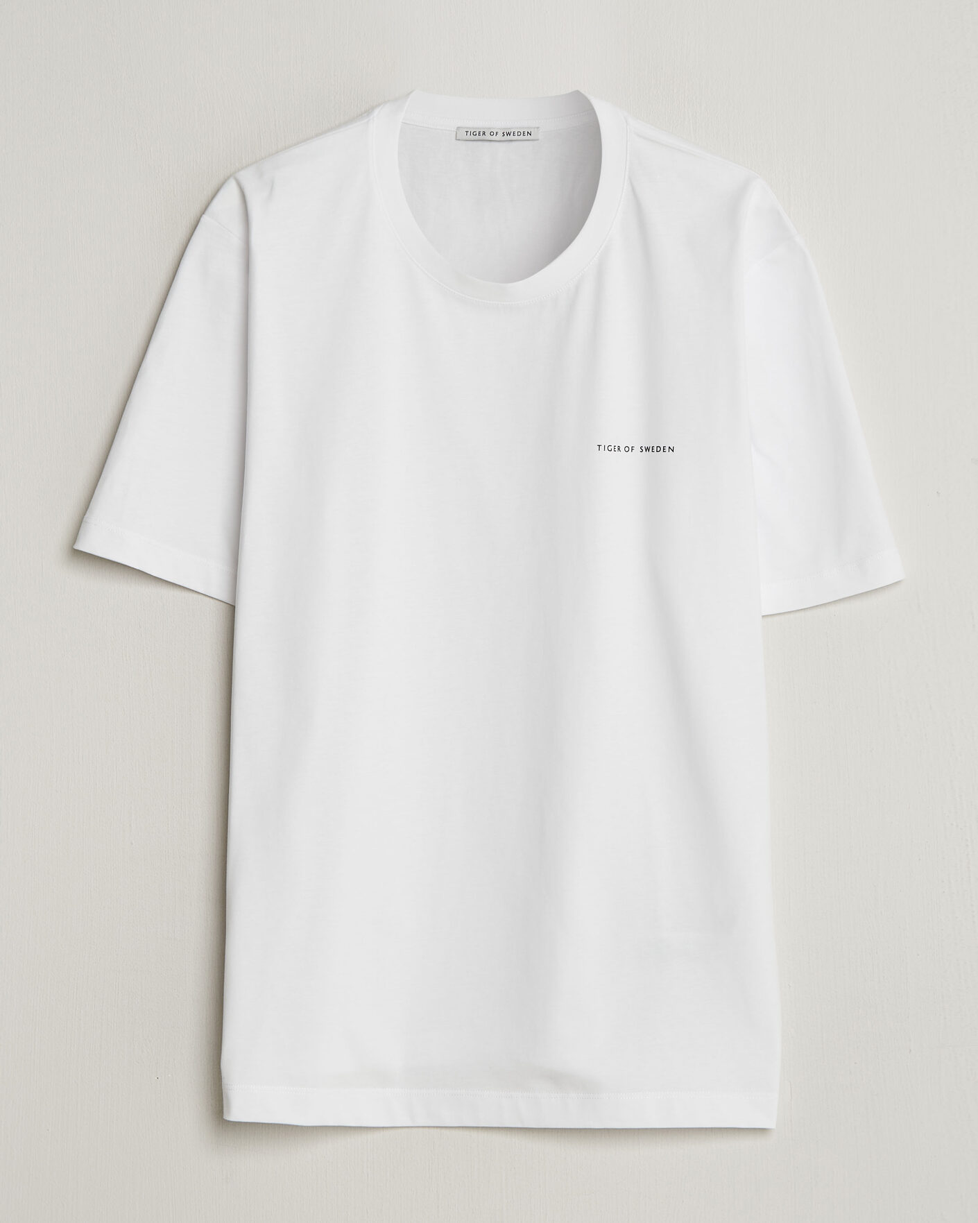 Heren | T-shirts | Tiger of Sweden | Pro Cotton Logo T-Shirt Pure White