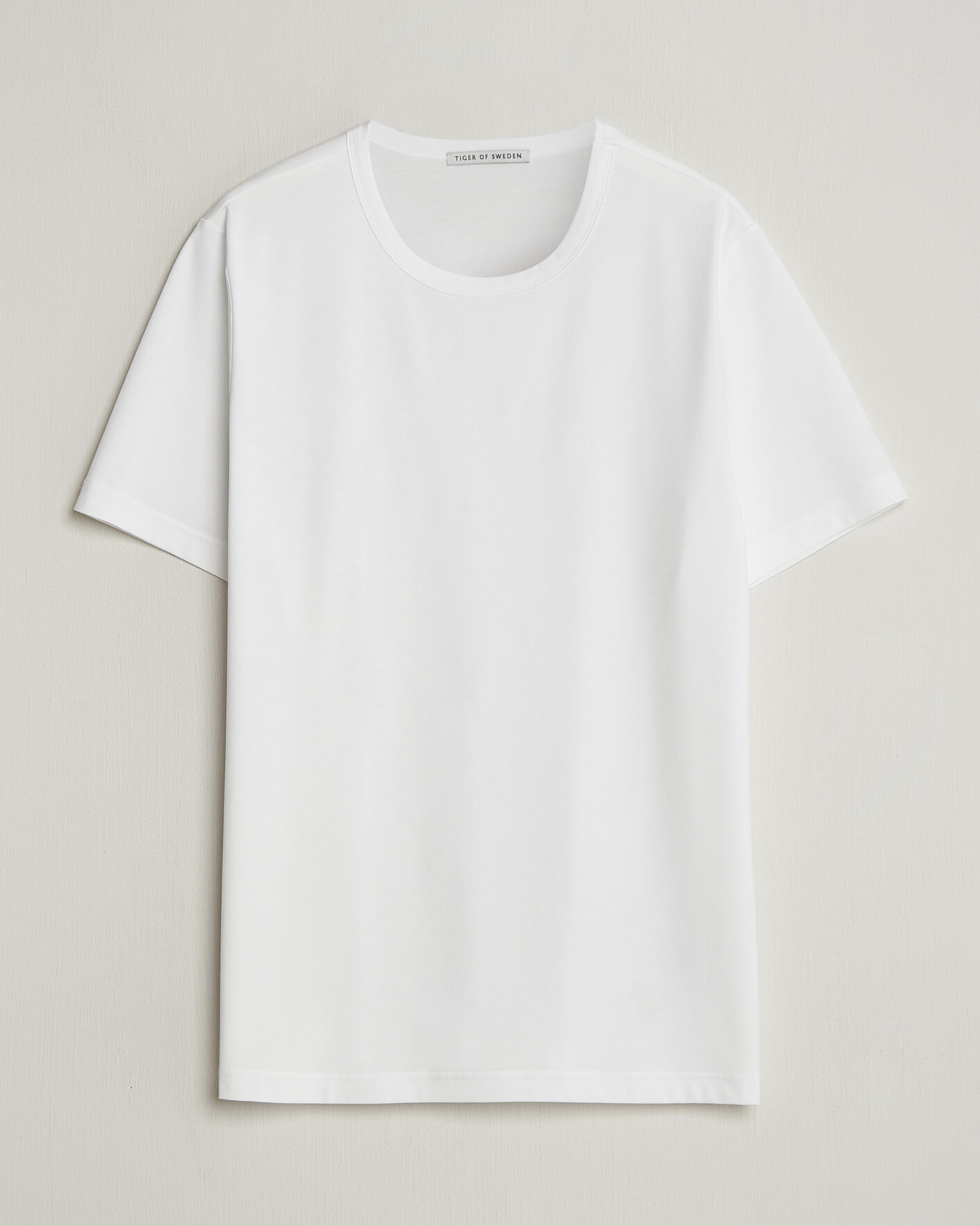 Heren | T-shirts | Tiger of Sweden | Olaf Mercerized Cotton T-Shirt Pure White