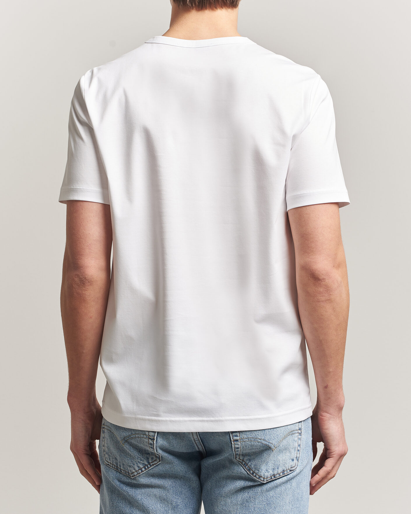 Heren | T-shirts | Tiger of Sweden | Olaf Mercerized Cotton T-Shirt Pure White