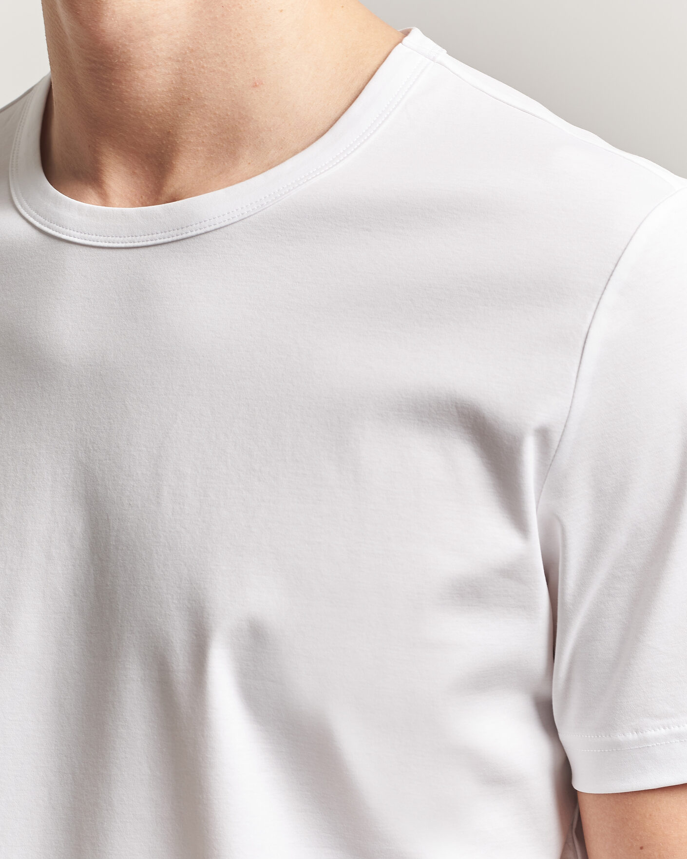 Heren | T-shirts | Tiger of Sweden | Olaf Mercerized Cotton T-Shirt Pure White