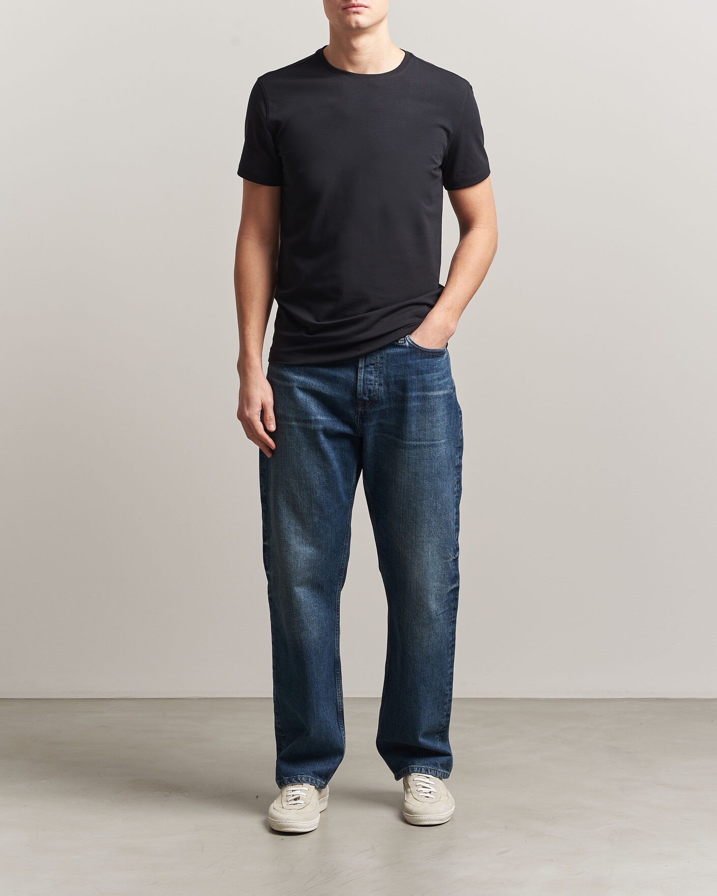 Heren | T-shirts | Tiger of Sweden | Heimdal 2-Pack Crew Neck T-Shirt Black