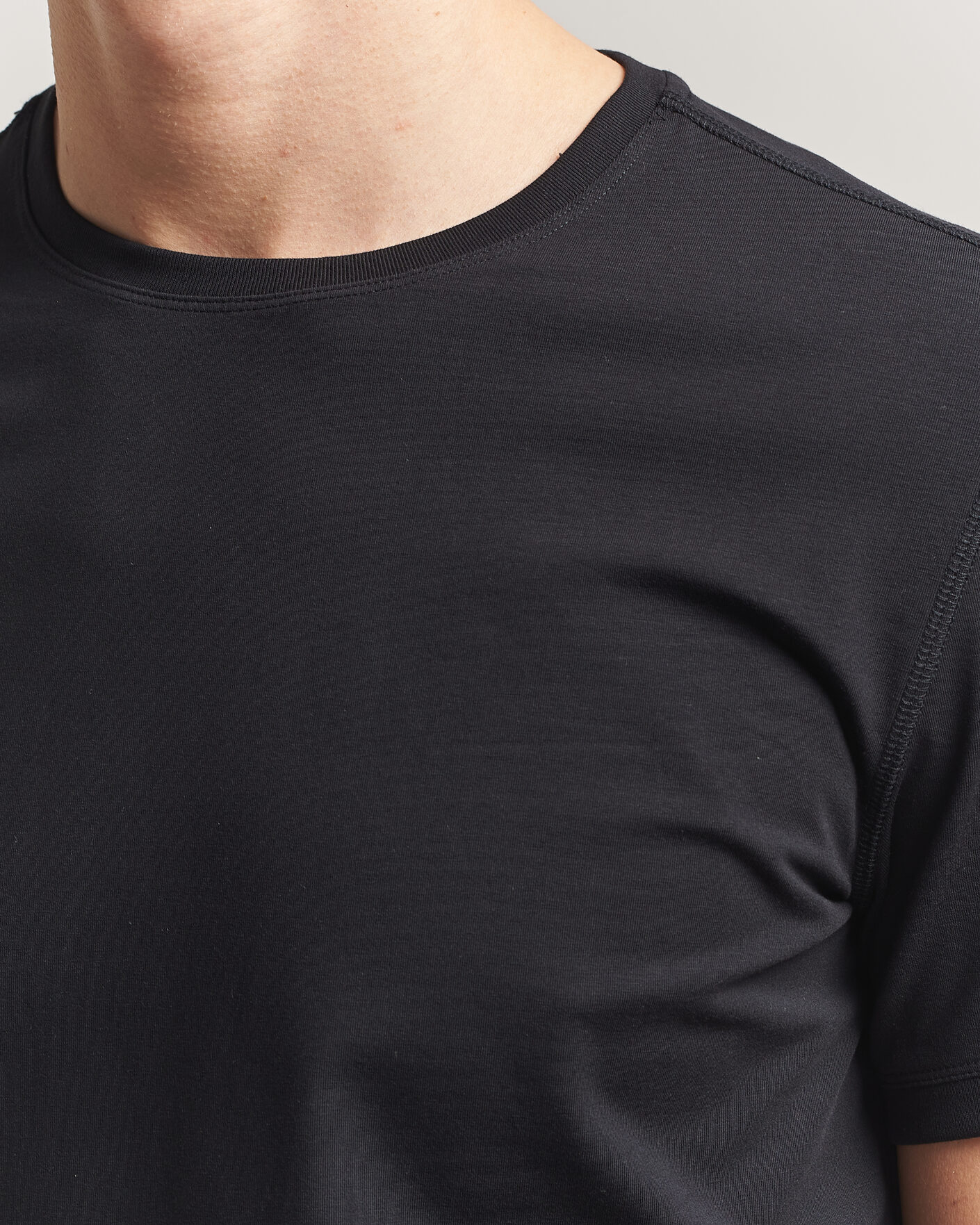 Heren | T-shirts | Tiger of Sweden | Heimdal 2-Pack Crew Neck T-Shirt Black