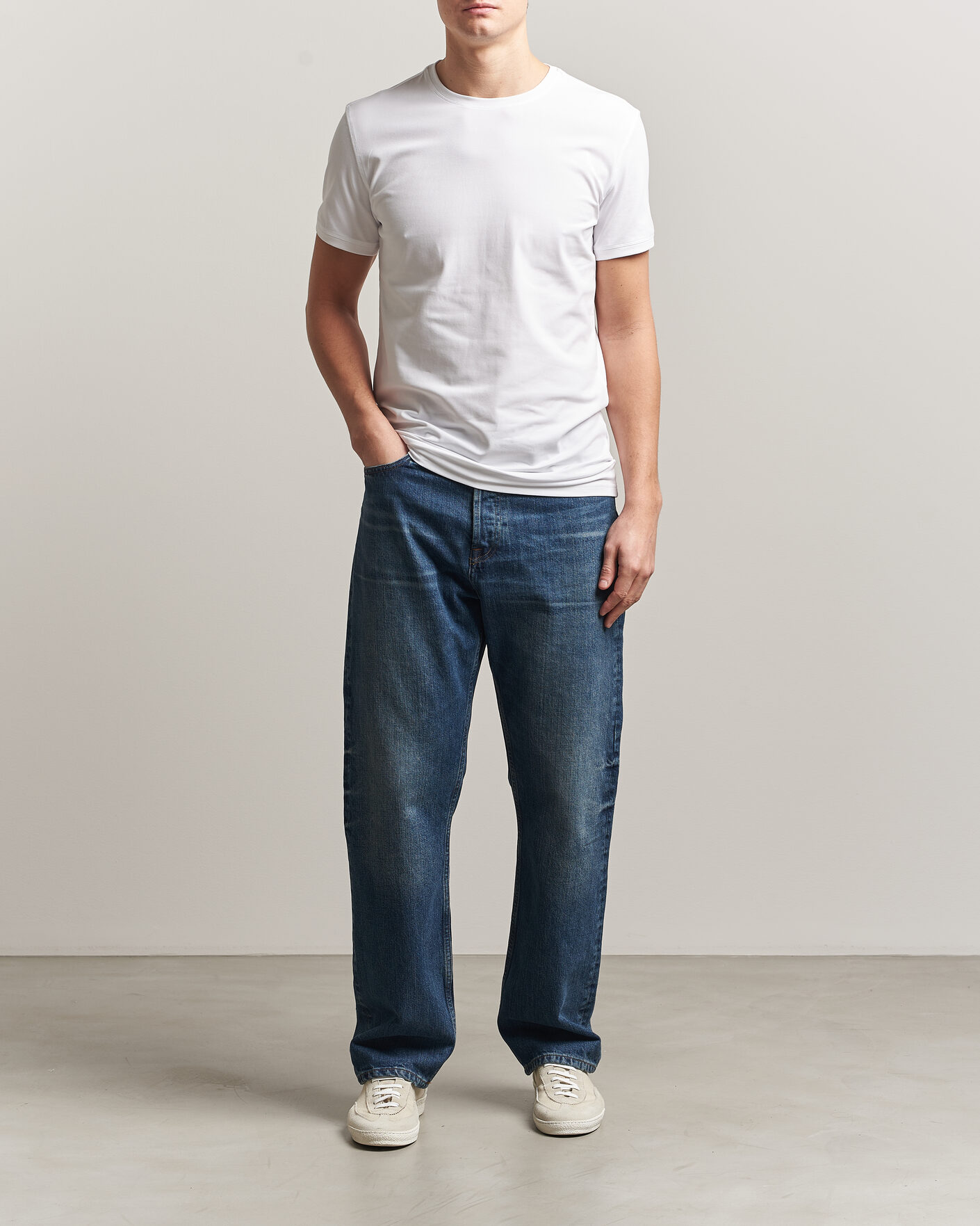 Heren | T-shirts | Tiger of Sweden | Heimdal 2-Pack Crew Neck T-Shirt Pure White