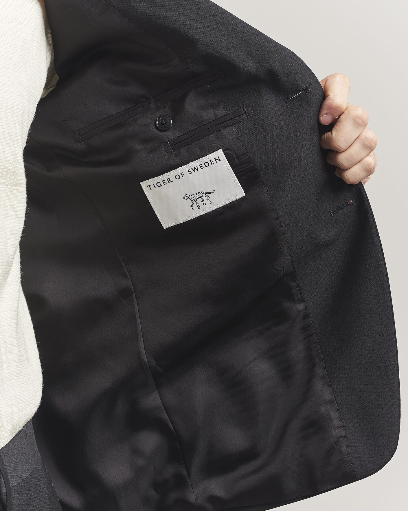 Heren | Blazers | Tiger of Sweden | Jamie Wool Travel Suit Blazer Black