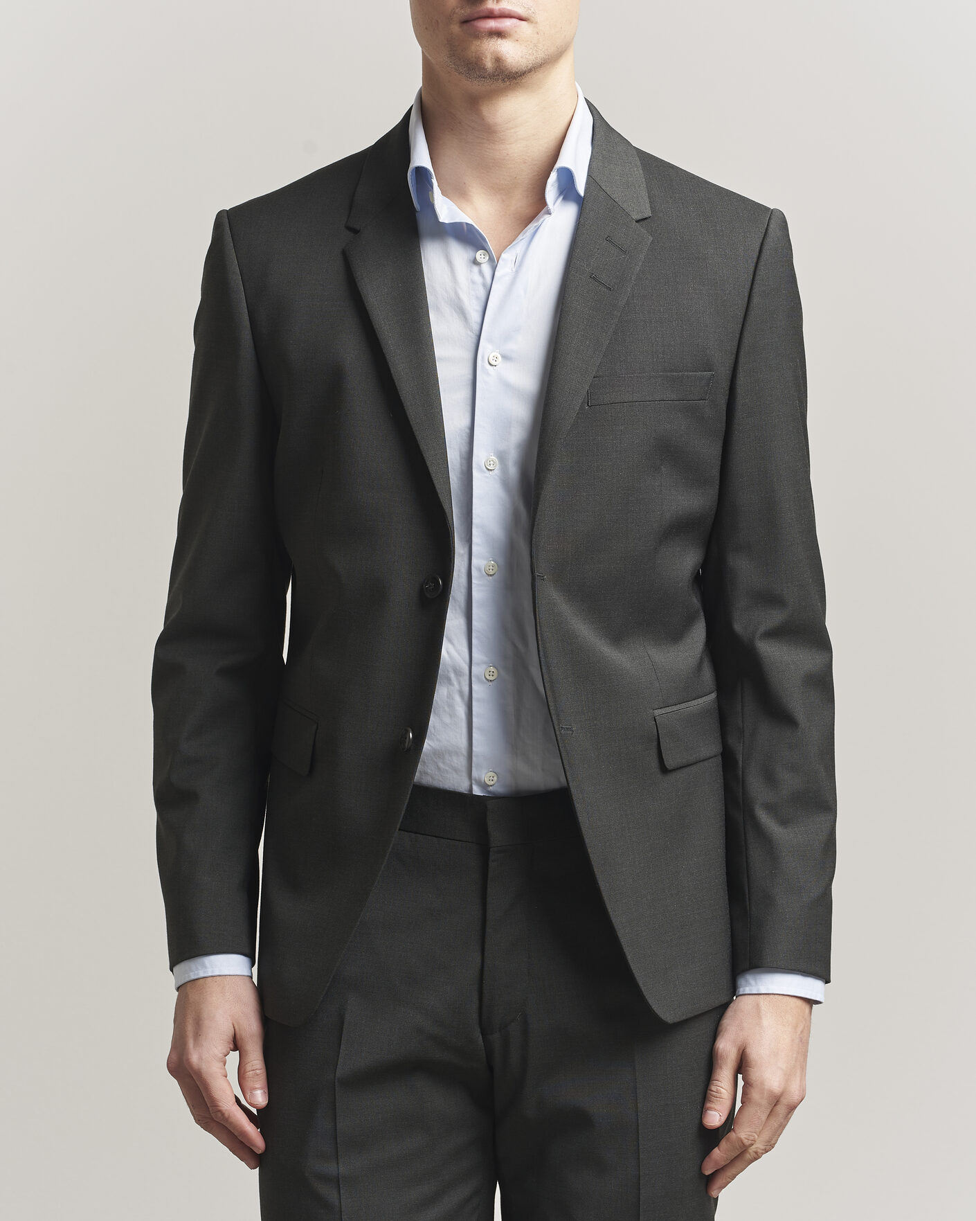 Heren | Blazers | Tiger of Sweden | Jamie Wool Travel Suit Blazer Olive Extreme