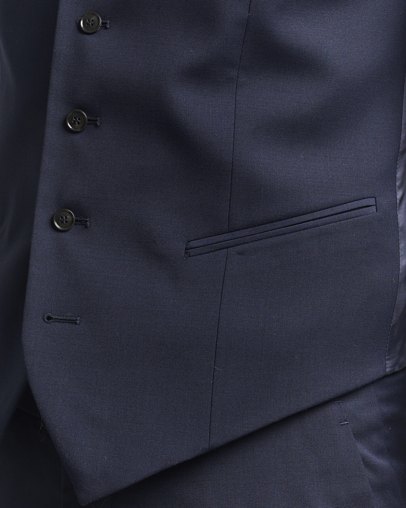 Heren | Gilets | Tiger of Sweden | Winston Wool Travel Waistcoat Royal Blue