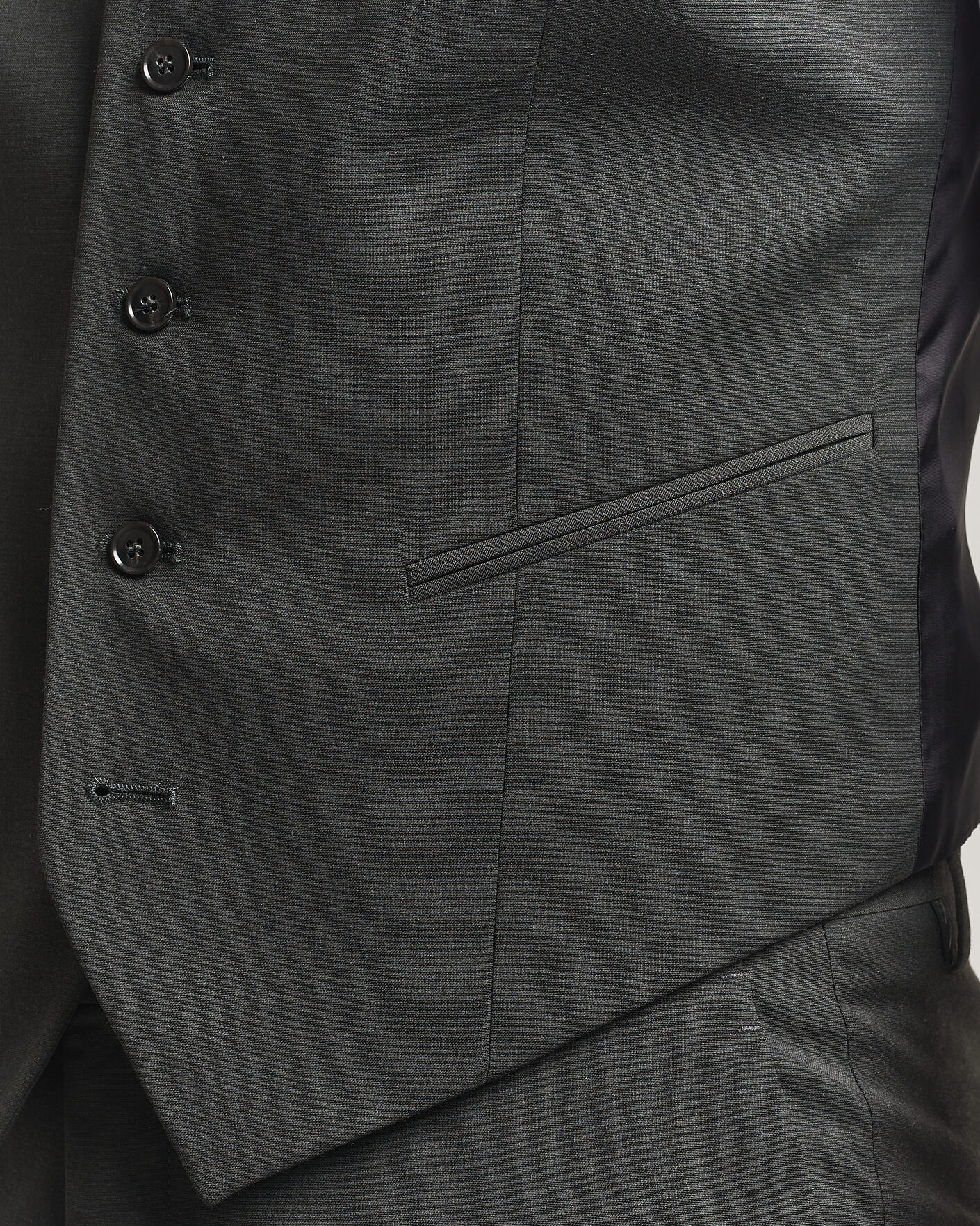 Heren | Gilets | Tiger of Sweden | Winston Wool Travel Waistcoat Olive Extreme