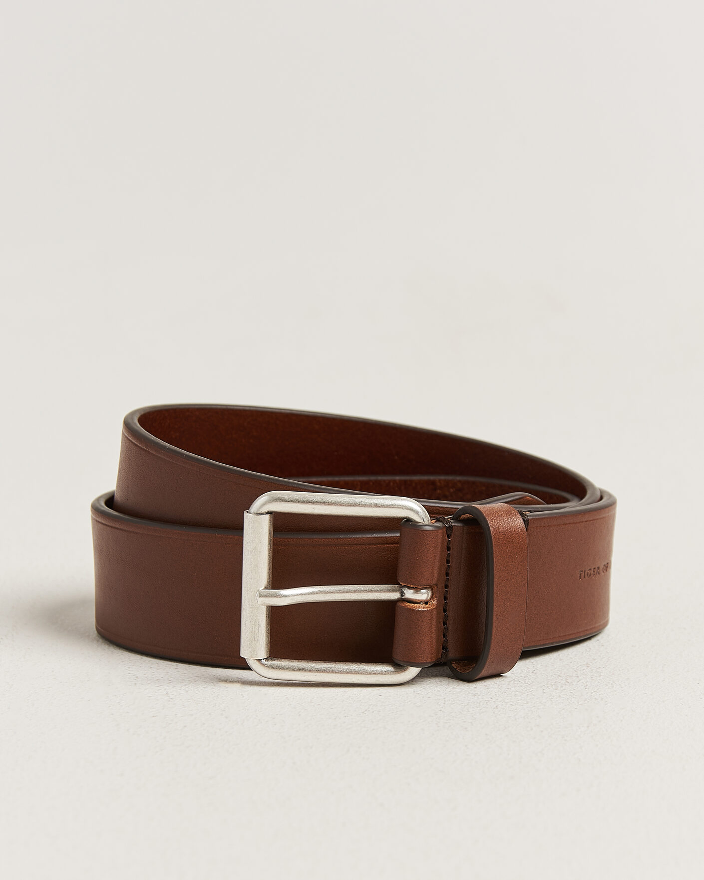 Heren | Riemen | Tiger of Sweden | Labori Leather Belt Dark Brown
