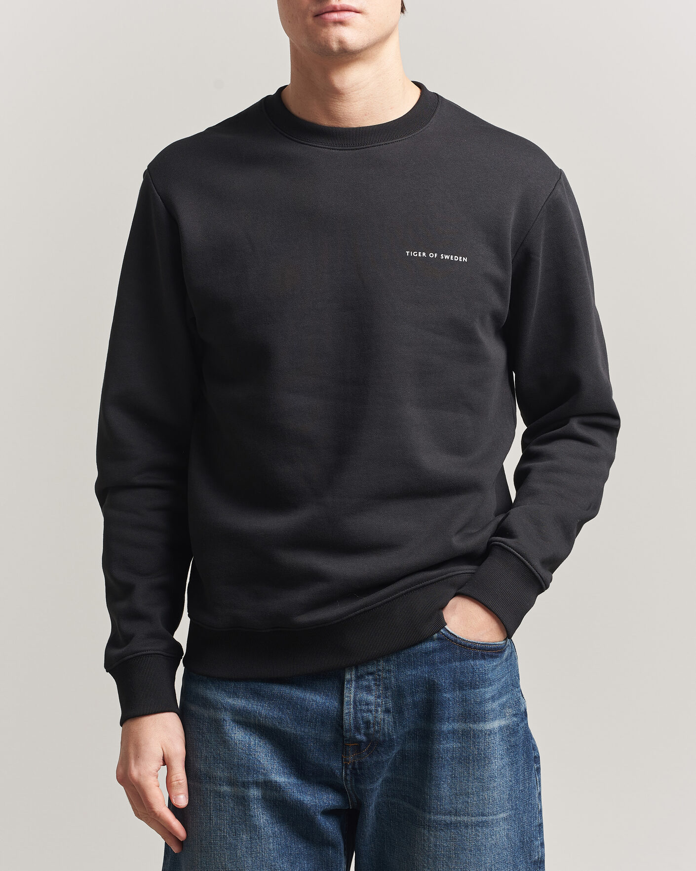 Heren | Truien | Tiger of Sweden | Emerson Crew Neck Sweatshirt Black