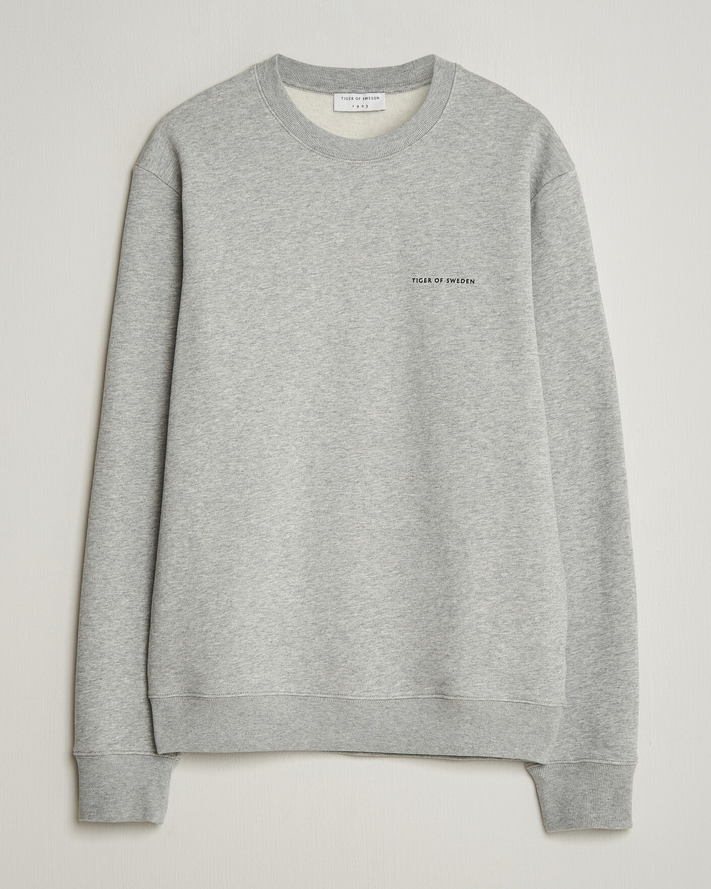 Heren | Truien | Tiger of Sweden | Emerson Crew Neck Sweatshirt Grey Melange