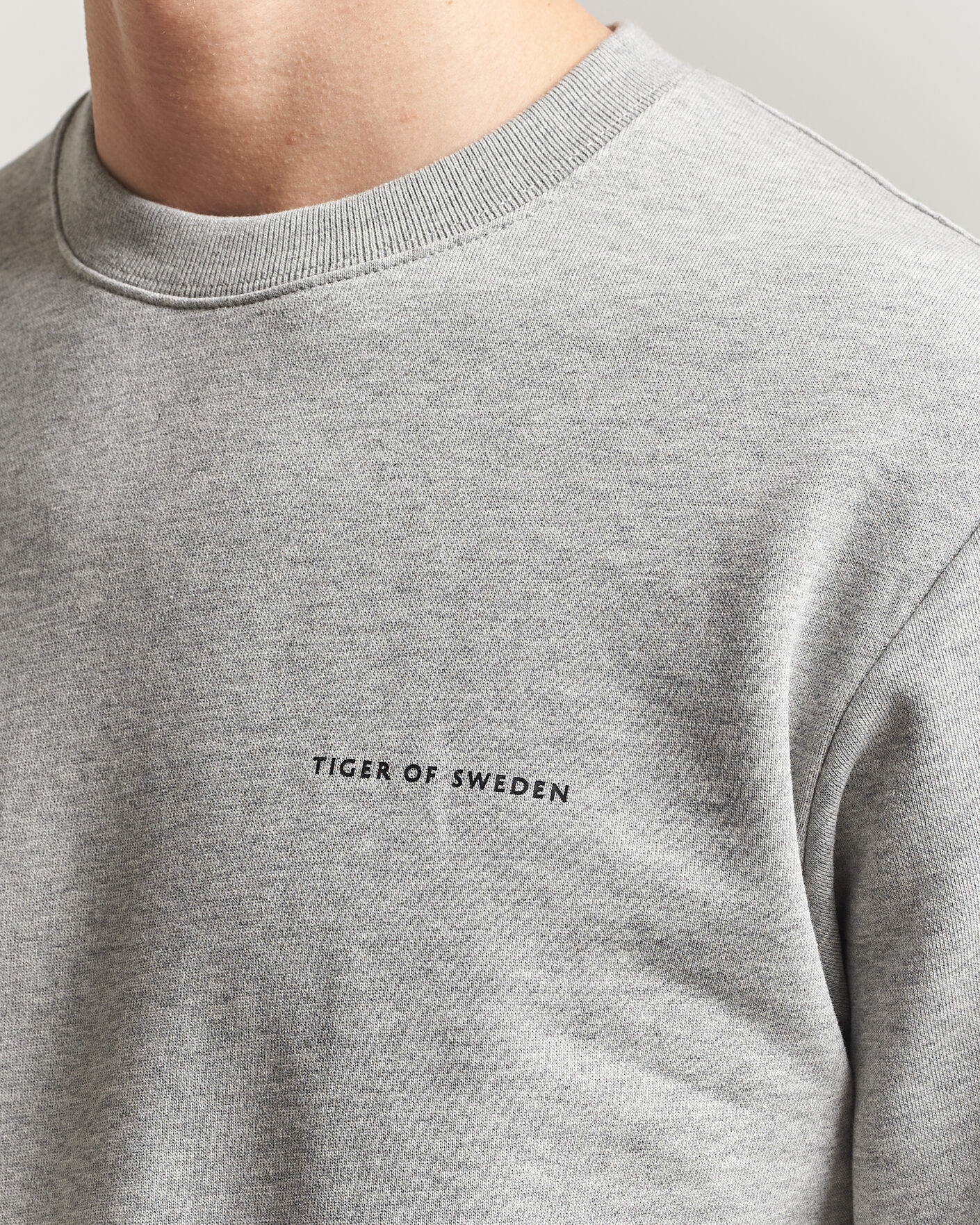 Heren | Truien | Tiger of Sweden | Emerson Crew Neck Sweatshirt Grey Melange