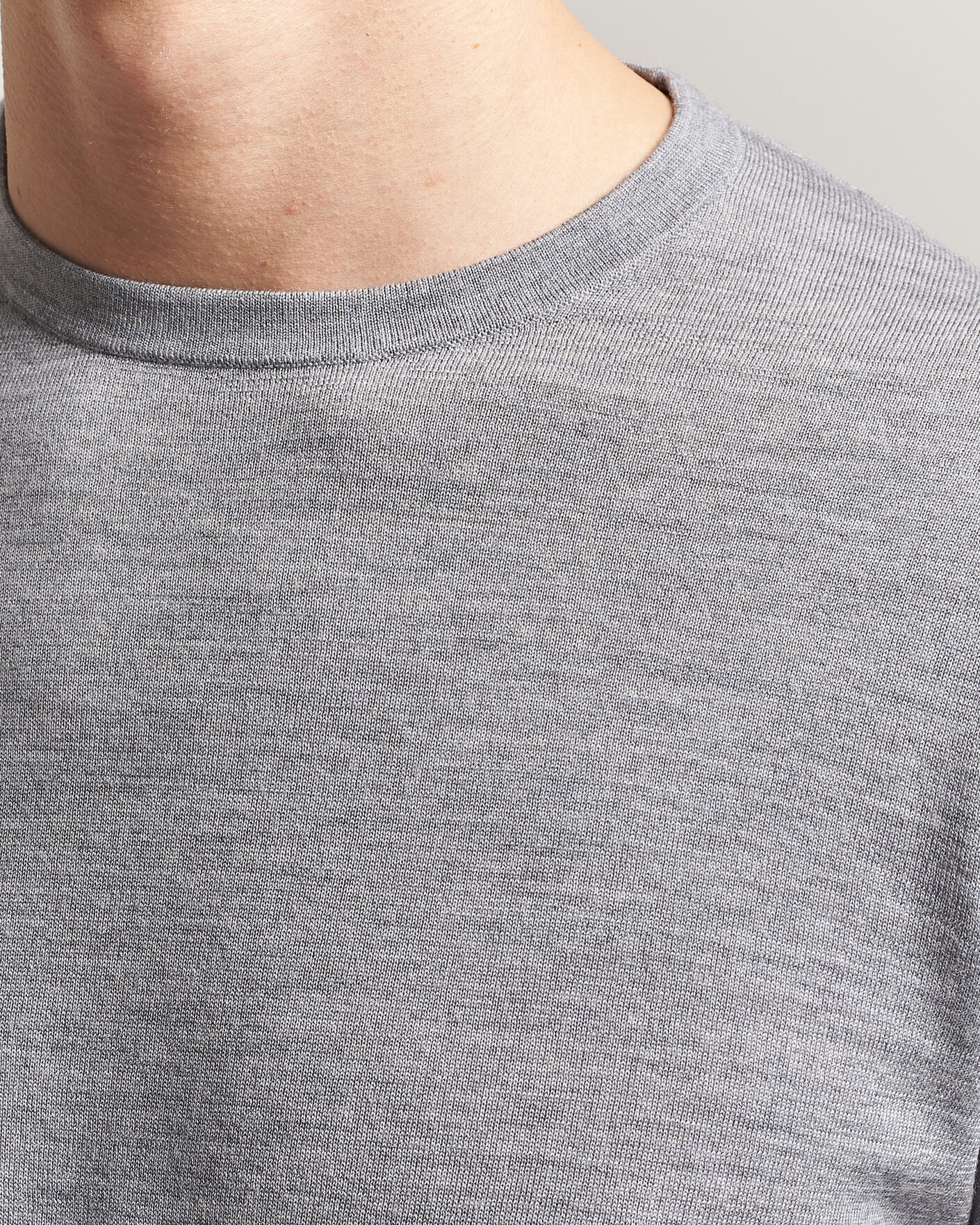 Heren | Truien | Tiger of Sweden | Connor Crew Neck Pullover Grey Melange
