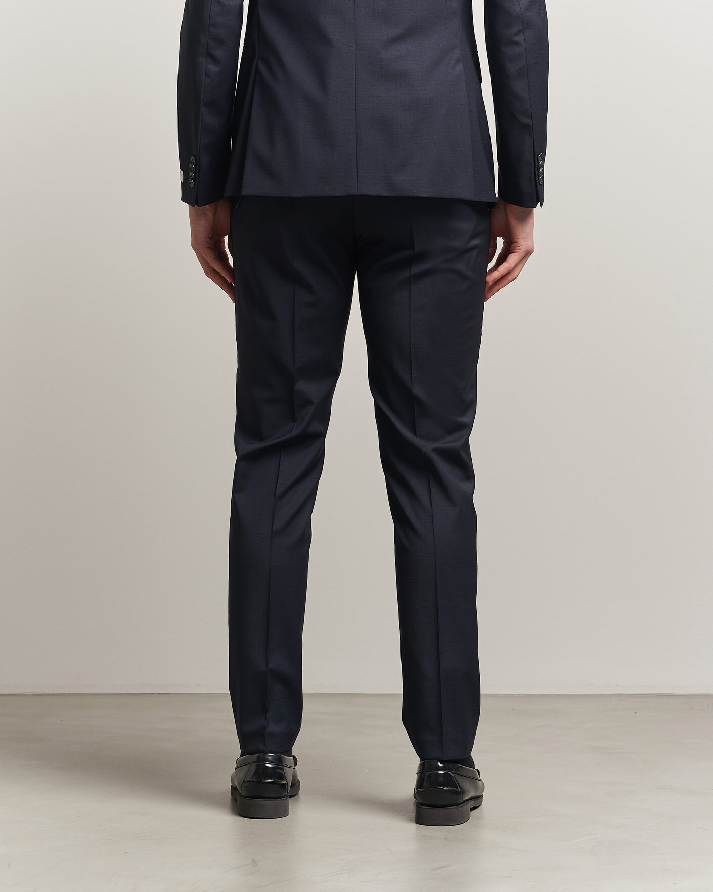 Heren | Broeken | Tiger of Sweden | Tenuta Wool Travel Suit Trousers Dark Ink