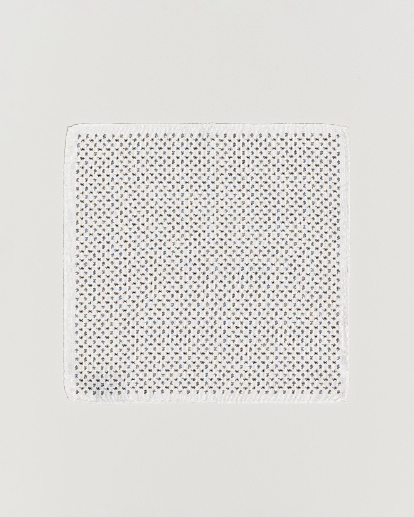 Heren | Pochets | Amanda Christensen | Silk Oxford Pocket Square White