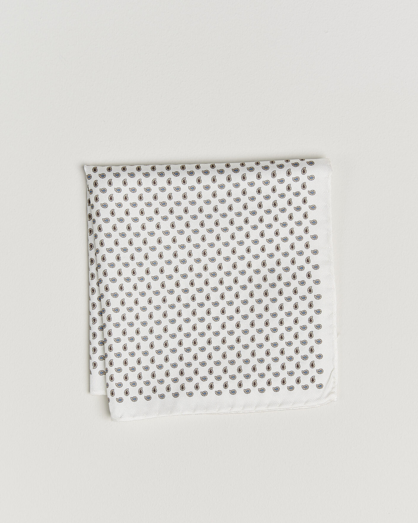 Heren | Pochets | Amanda Christensen | Silk Oxford Pocket Square White