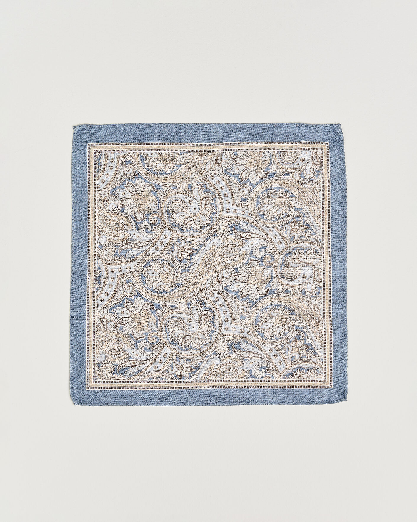 Heren | Pochets | Amanda Christensen | Silk Shappe Double Faced Pocket Square Navy