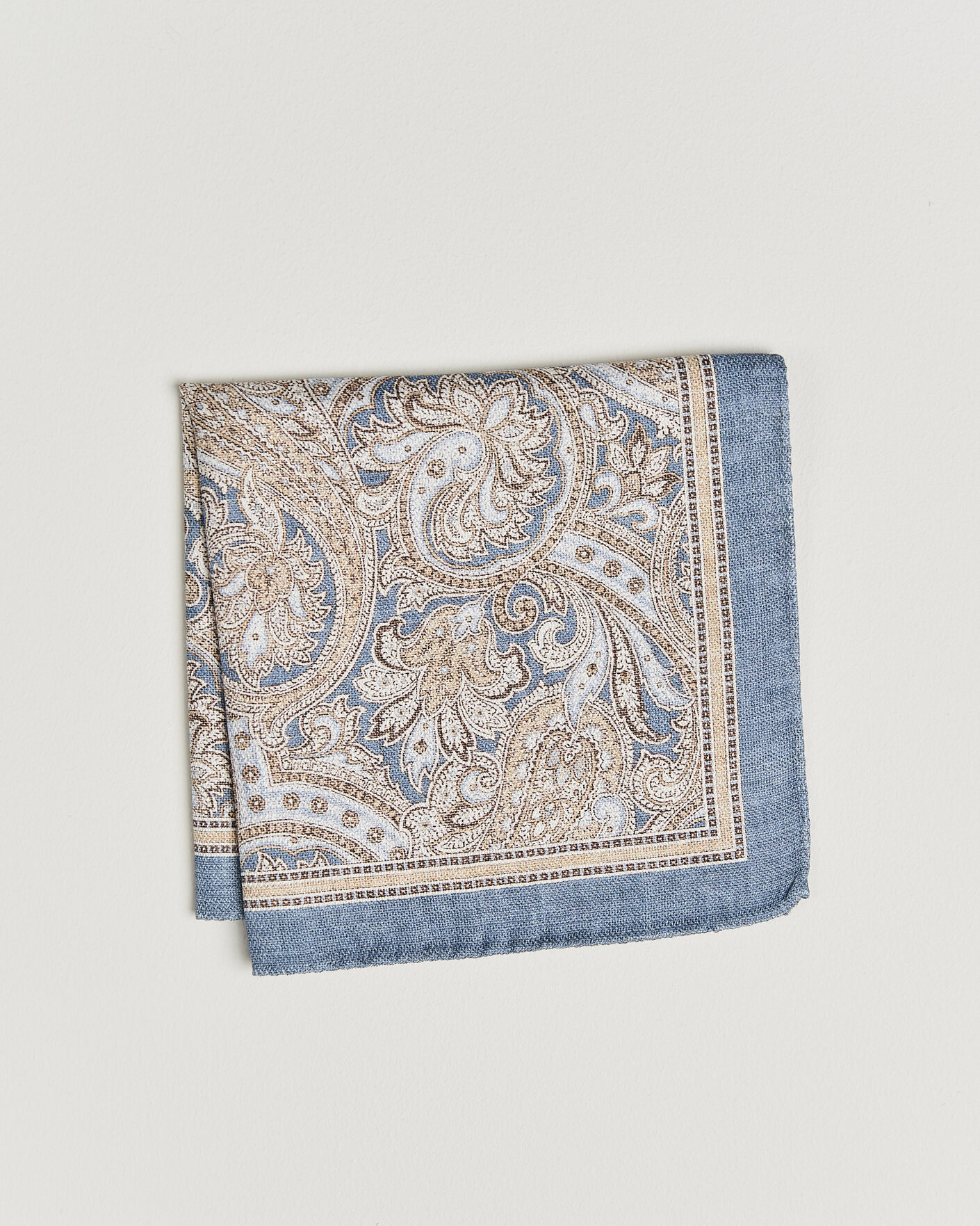 Heren | Pochets | Amanda Christensen | Silk Shappe Double Faced Pocket Square Navy