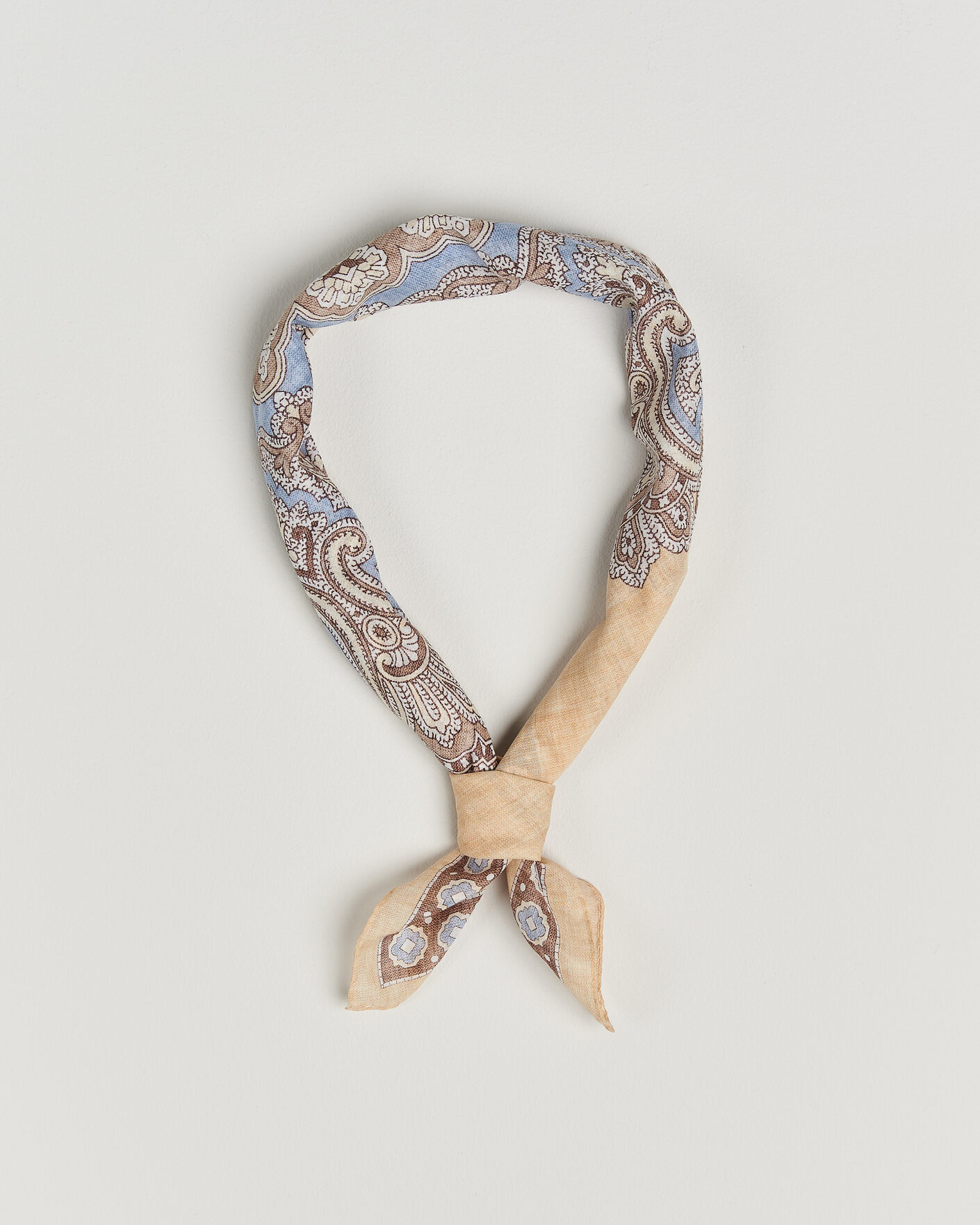 Heren | Sjaals | Amanda Christensen | Cotton Voilé Large Paisley Bandana Yellow