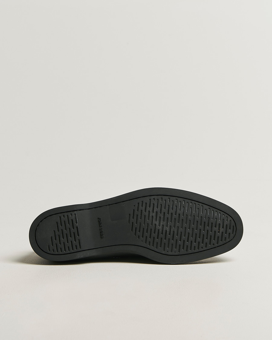 Heren | Bootschoenen | John Lobb | Foil Boat Shoes Black Grain