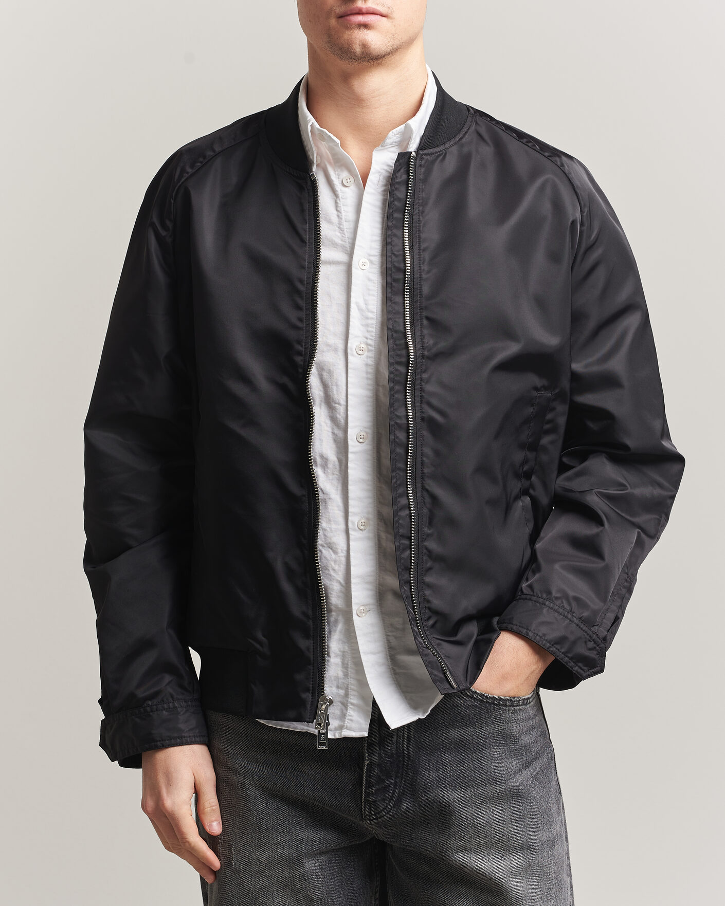 Heren | Jassen | Filippa K | Technical Bomber Jacket Black