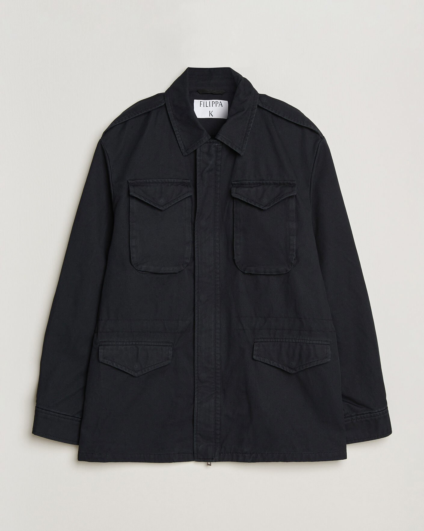 Heren | Jassen | Filippa K | Cotton Field Jacket Black