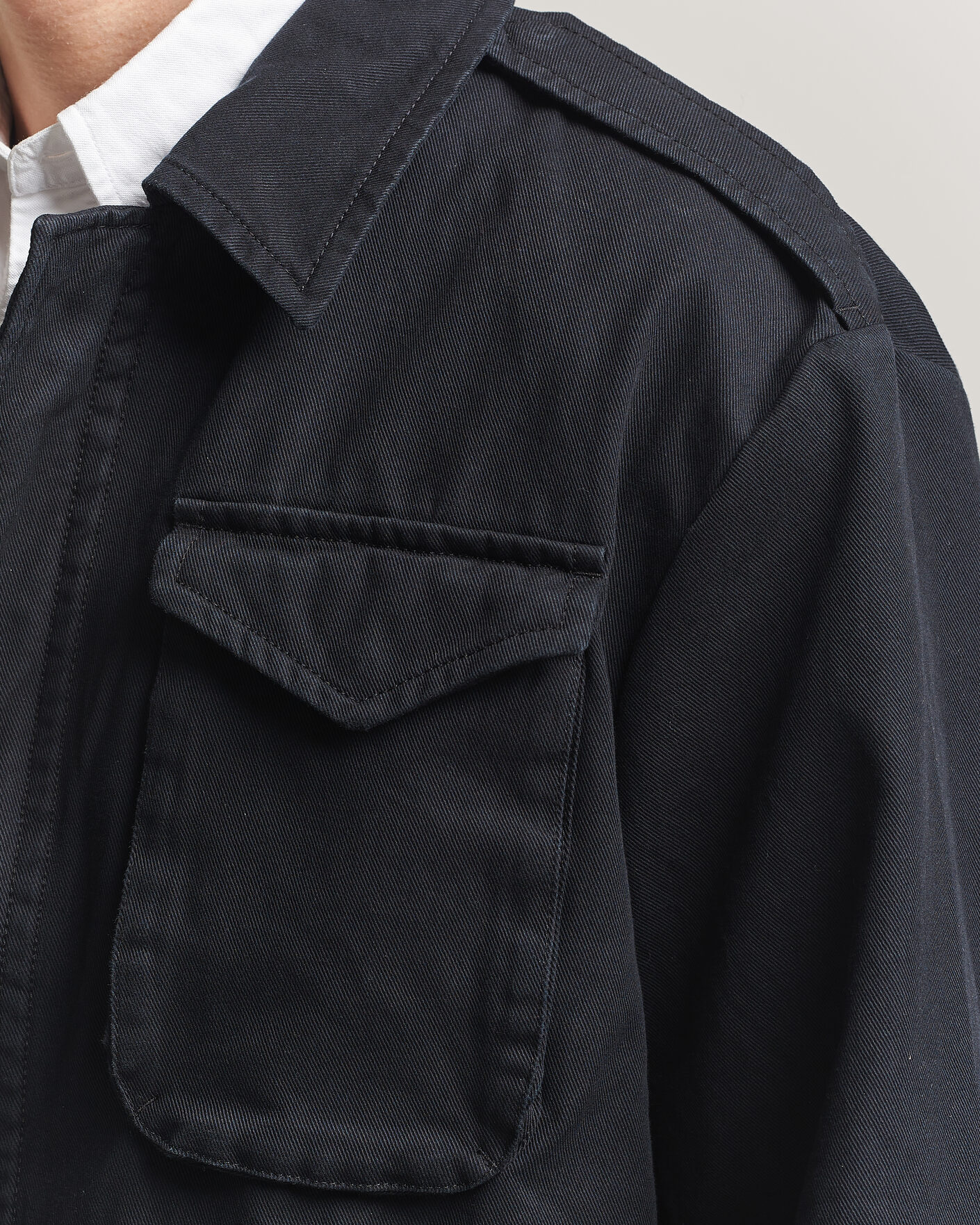 Heren | Jassen | Filippa K | Cotton Field Jacket Black