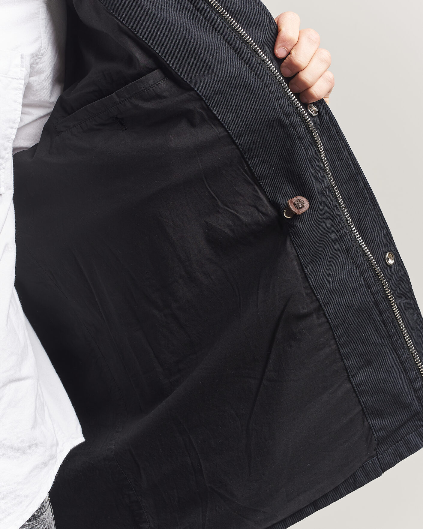 Heren | Jassen | Filippa K | Cotton Field Jacket Black