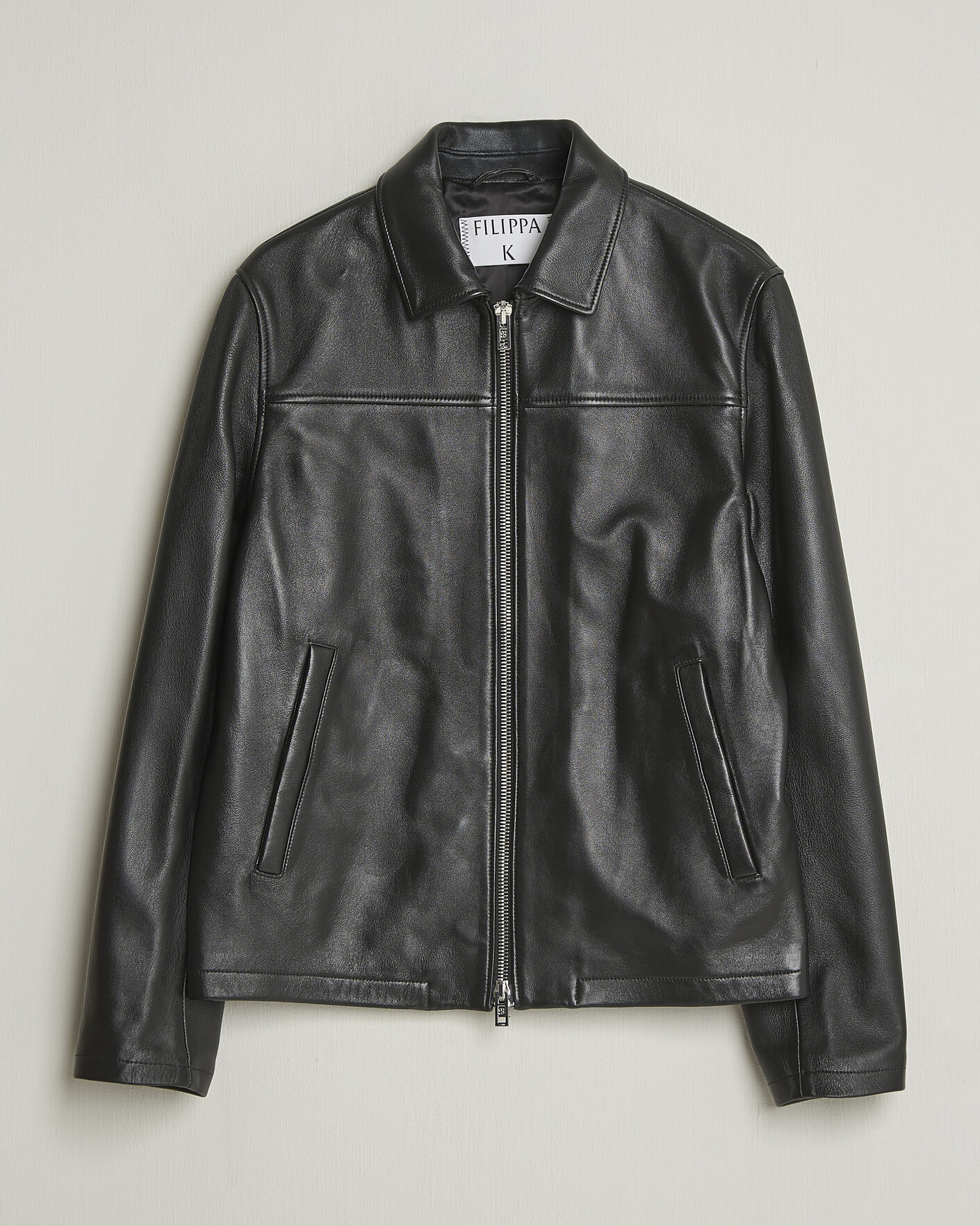 Heren | Jassen | Filippa K | Leather Coach Jacket Black