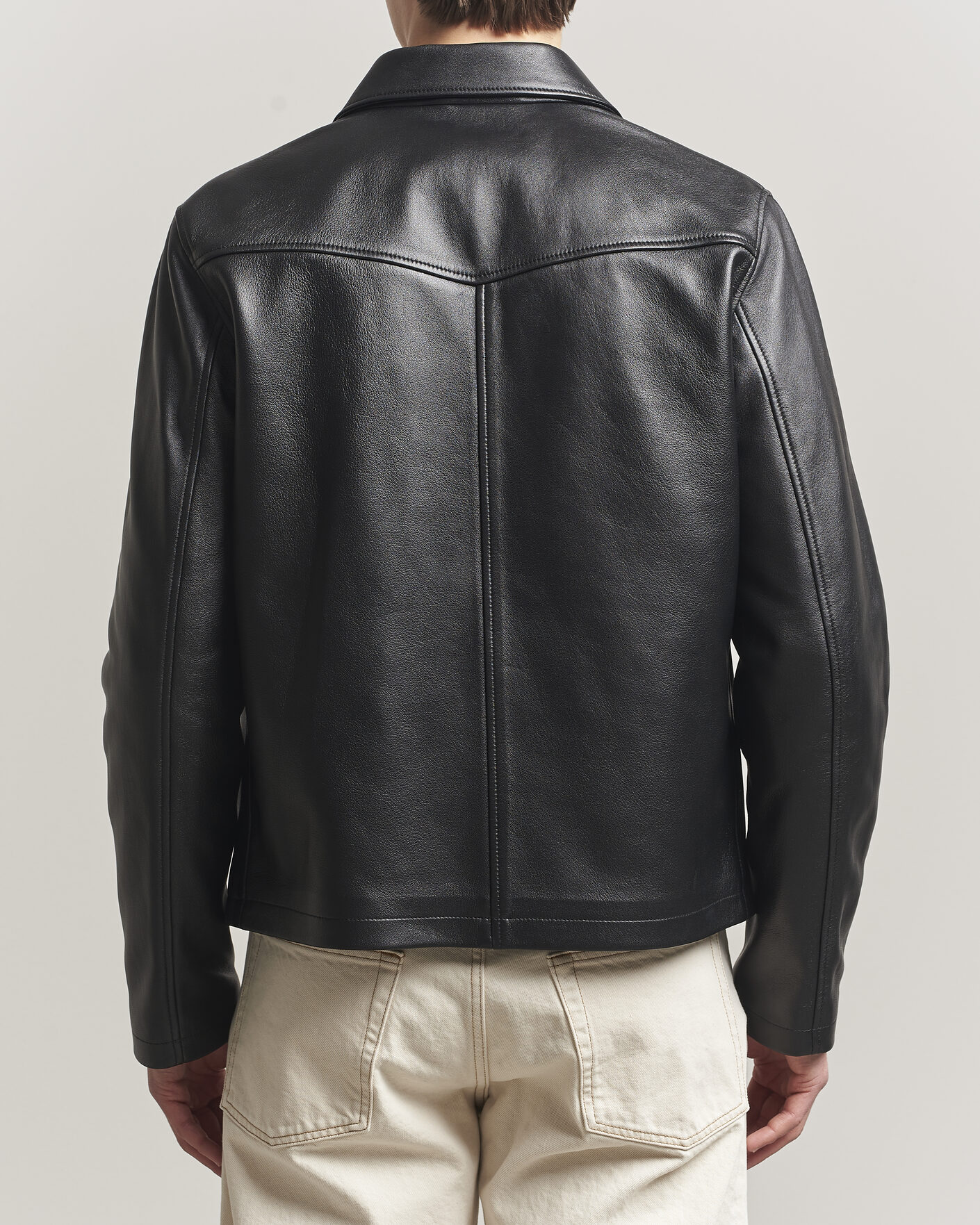Heren | Jassen | Filippa K | Leather Coach Jacket Black