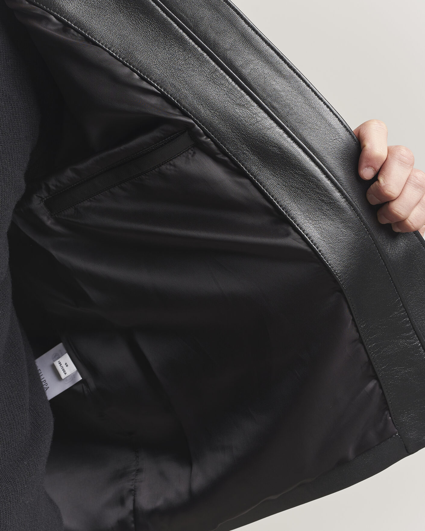 Heren | Jassen | Filippa K | Leather Coach Jacket Black