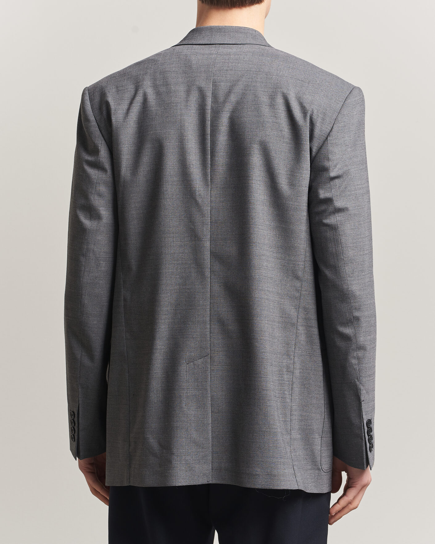 Heren | Blazers | Filippa K | Michael Wool Pinstriped Double Breasted  Blazer Mid Grey