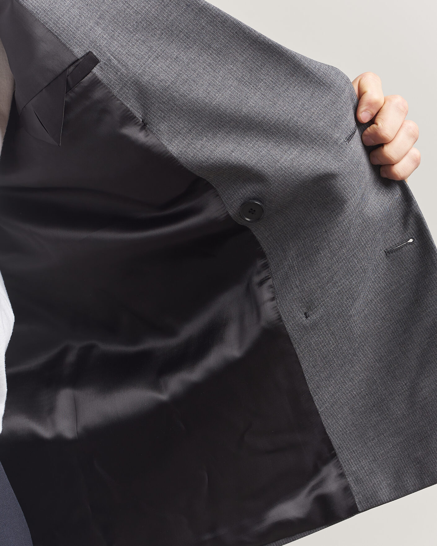 Heren | Blazers | Filippa K | Michael Wool Pinstriped Double Breasted  Blazer Mid Grey