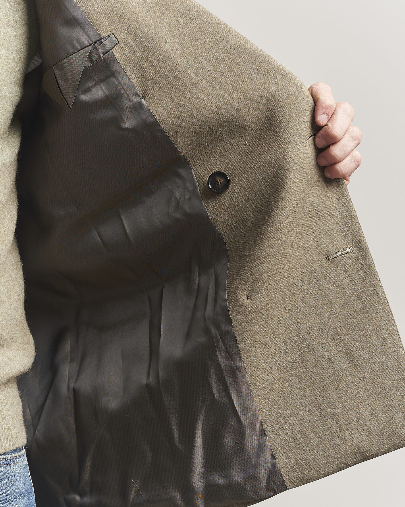 Heren | Blazers | Filippa K | Michael Wool Double Breasted Blazer Light Driftwood