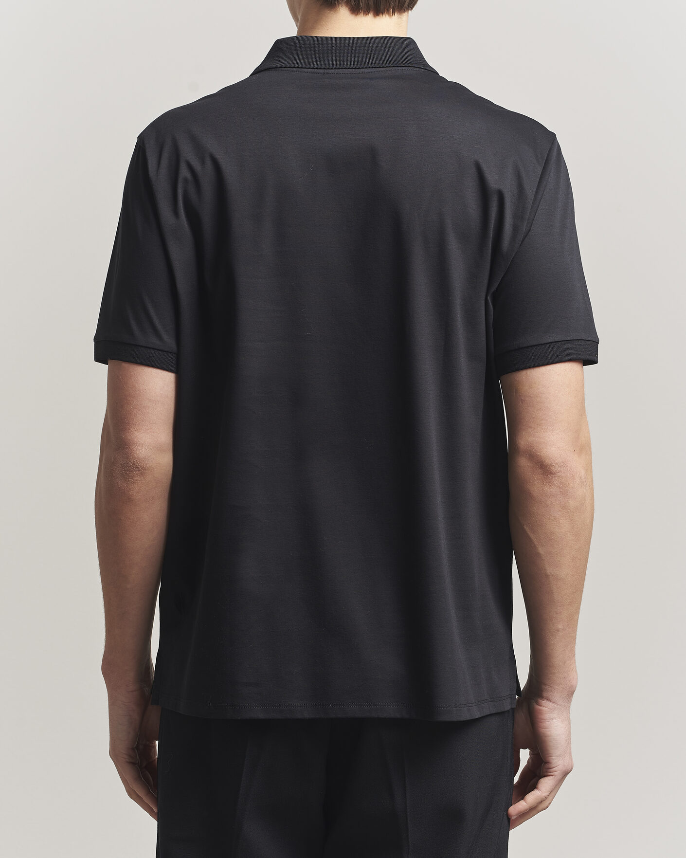 Heren | Polo's | Filippa K | Technical Cotton Polo Black