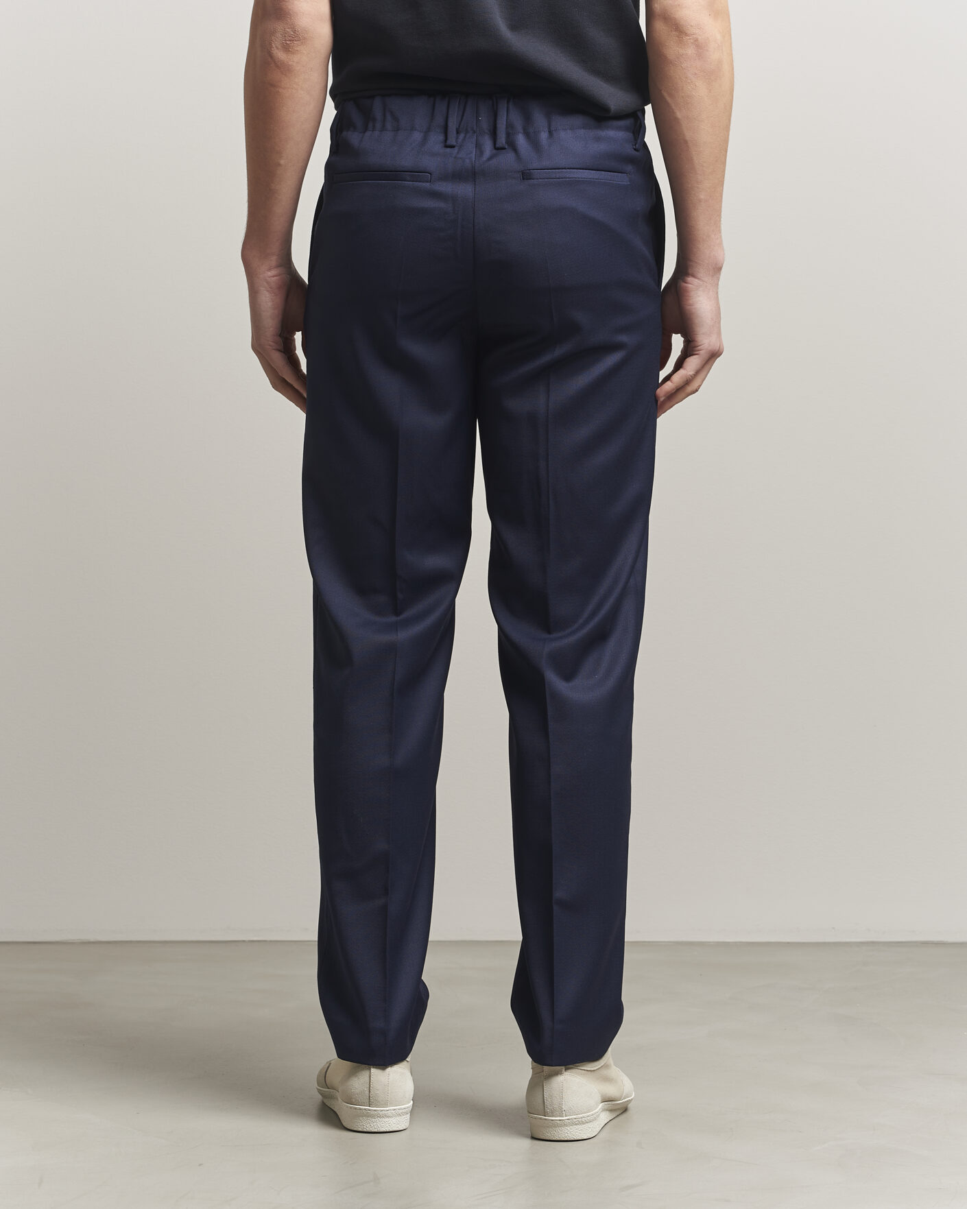 Heren | Broeken | Filippa K | Troy Tailored Drawstring Trousers Ink Navy