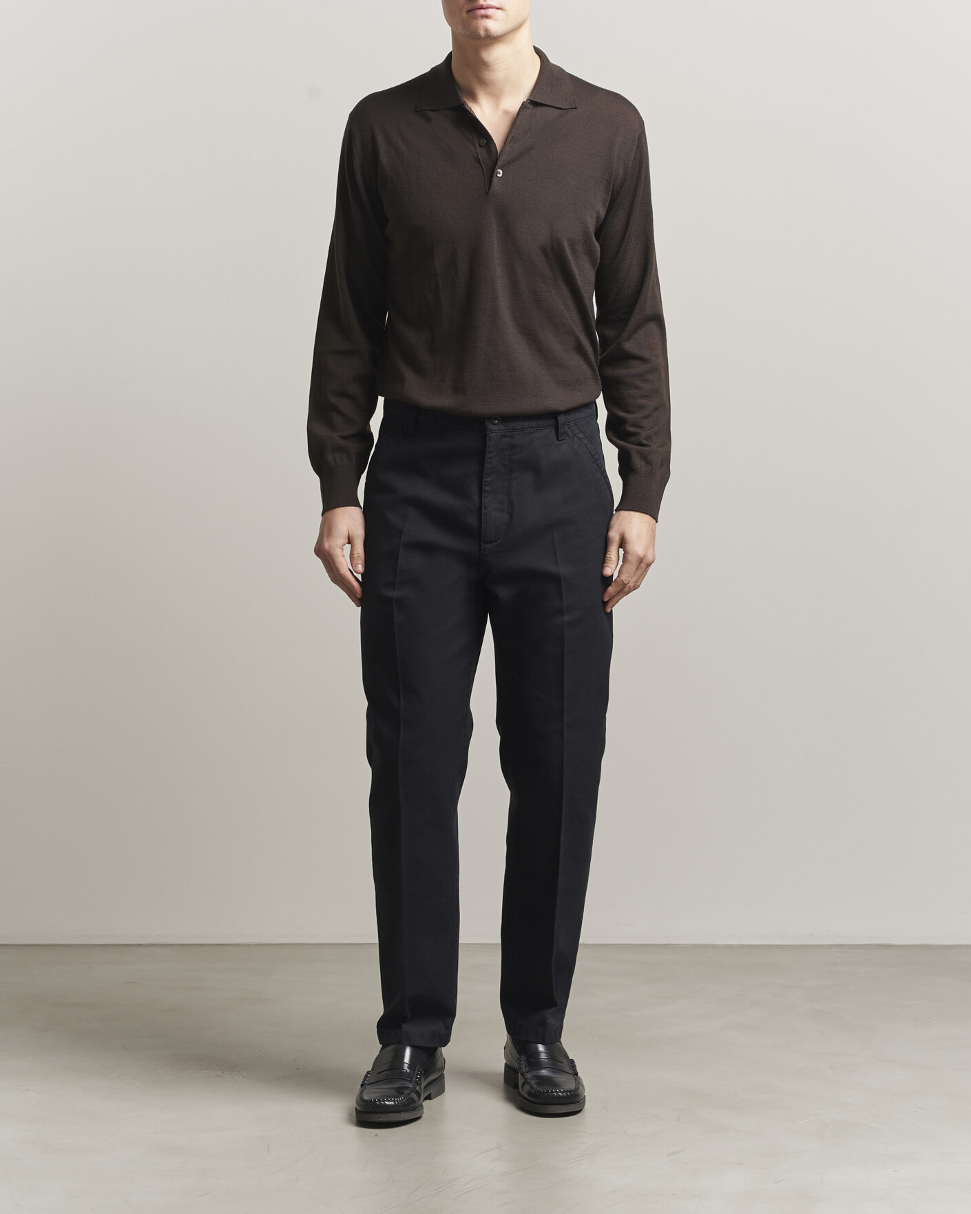 Heren | Broeken | Filippa K | Carl Cotton Trousers Black