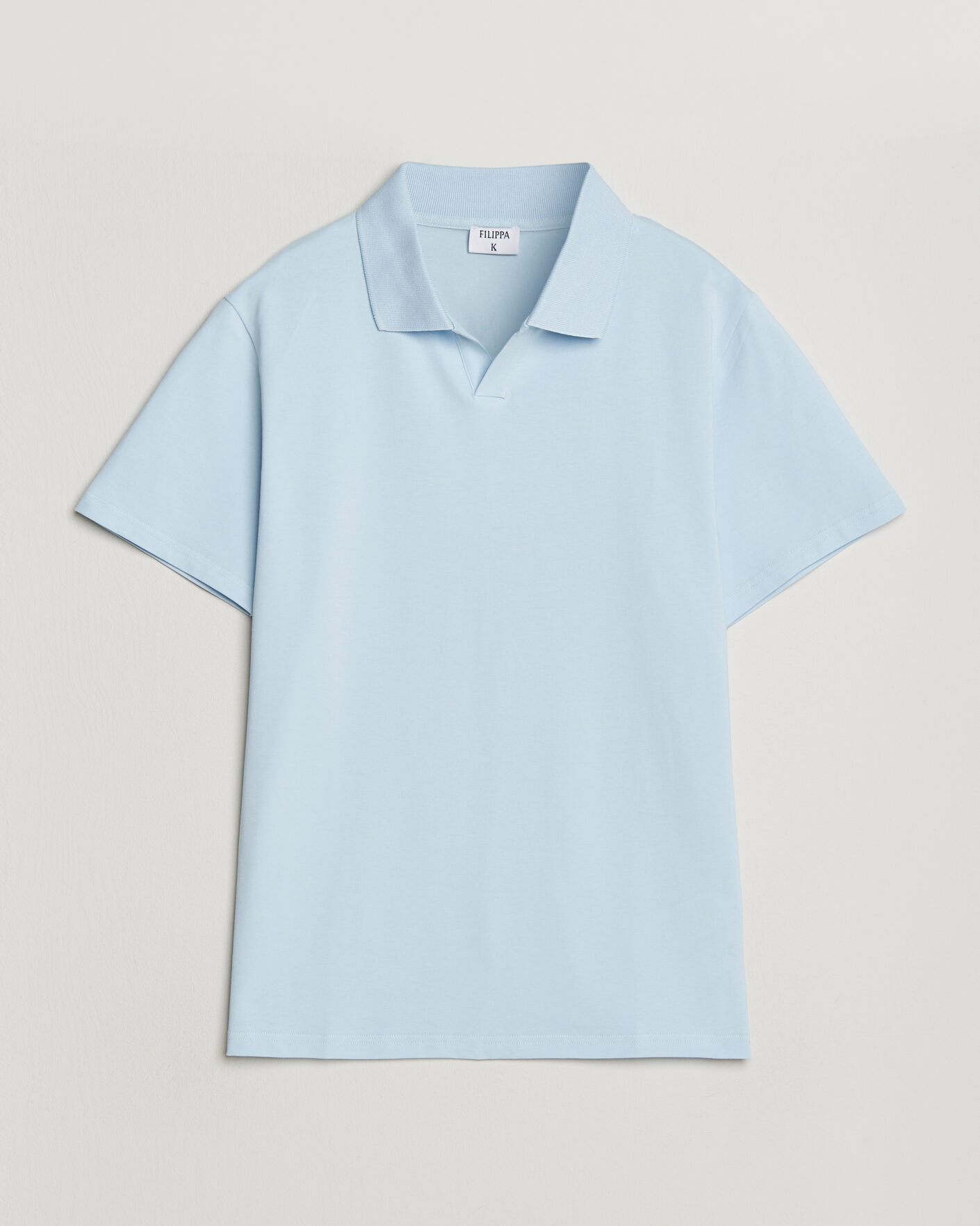 Heren | Polo's | Filippa K | Soft Lycra Polo T-Shirt Frost Blue